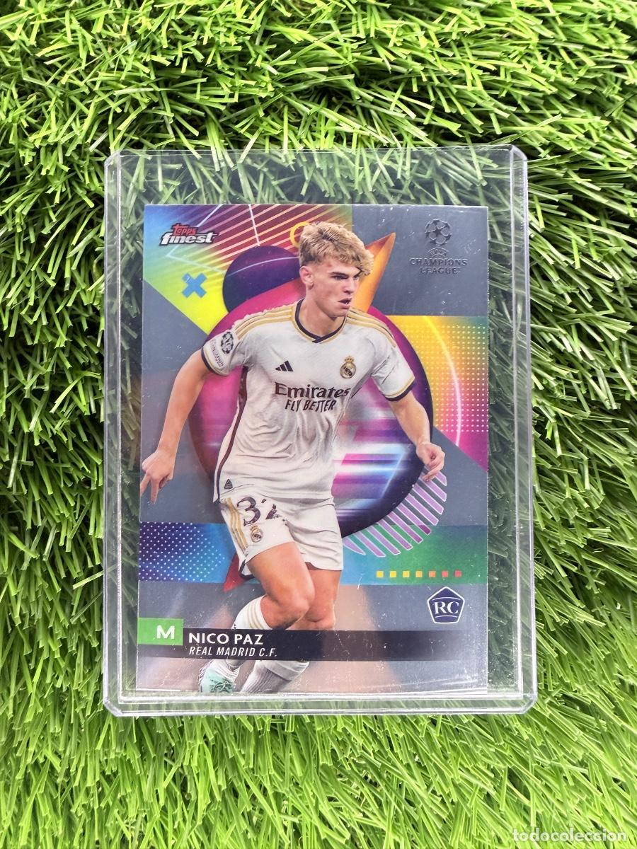 Figurine di Calcio: N&ordm; 71 Nico Paz Rookie Card Real Madrid CF Topps Finest UEFA Champions League 23 24