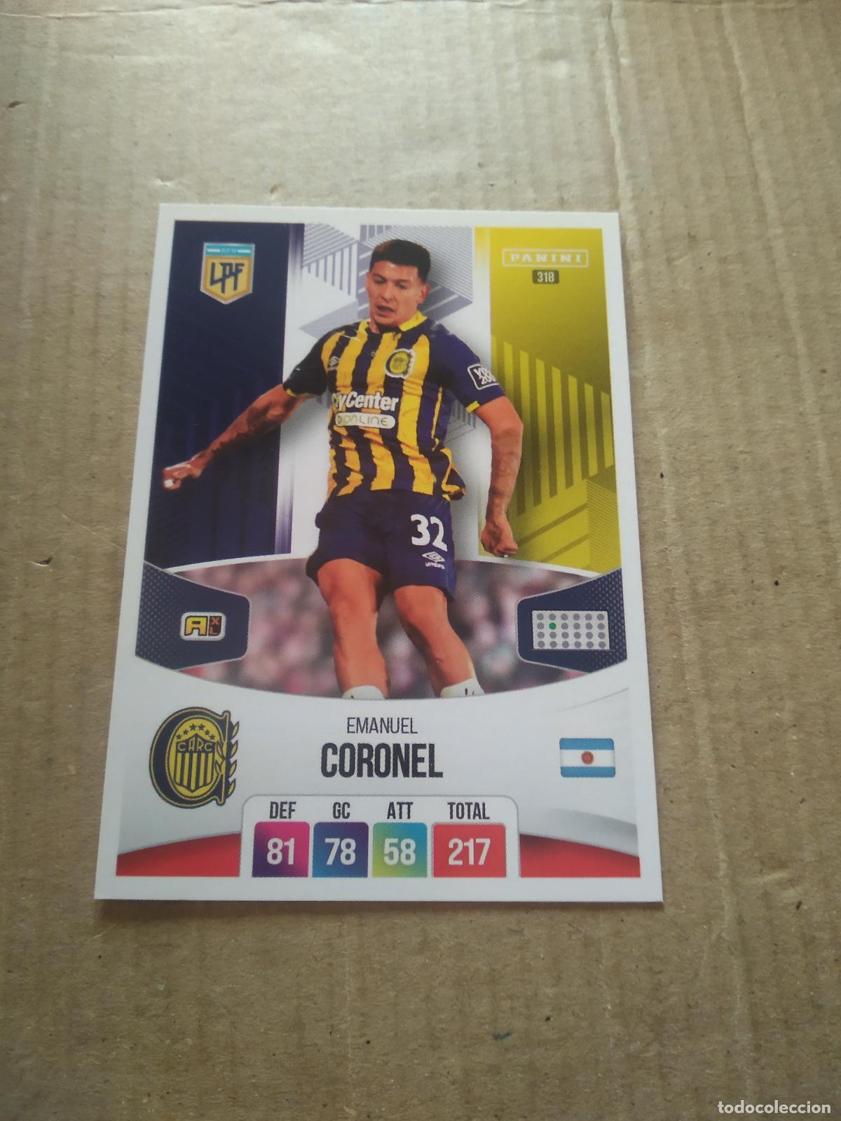 Cromos de Futebol: 318 EMANUEL CORONEL rosario central CROMO FUTBOL ARGENTINO PANINI LIGA ARGENTINA 2024 ADRENALYN