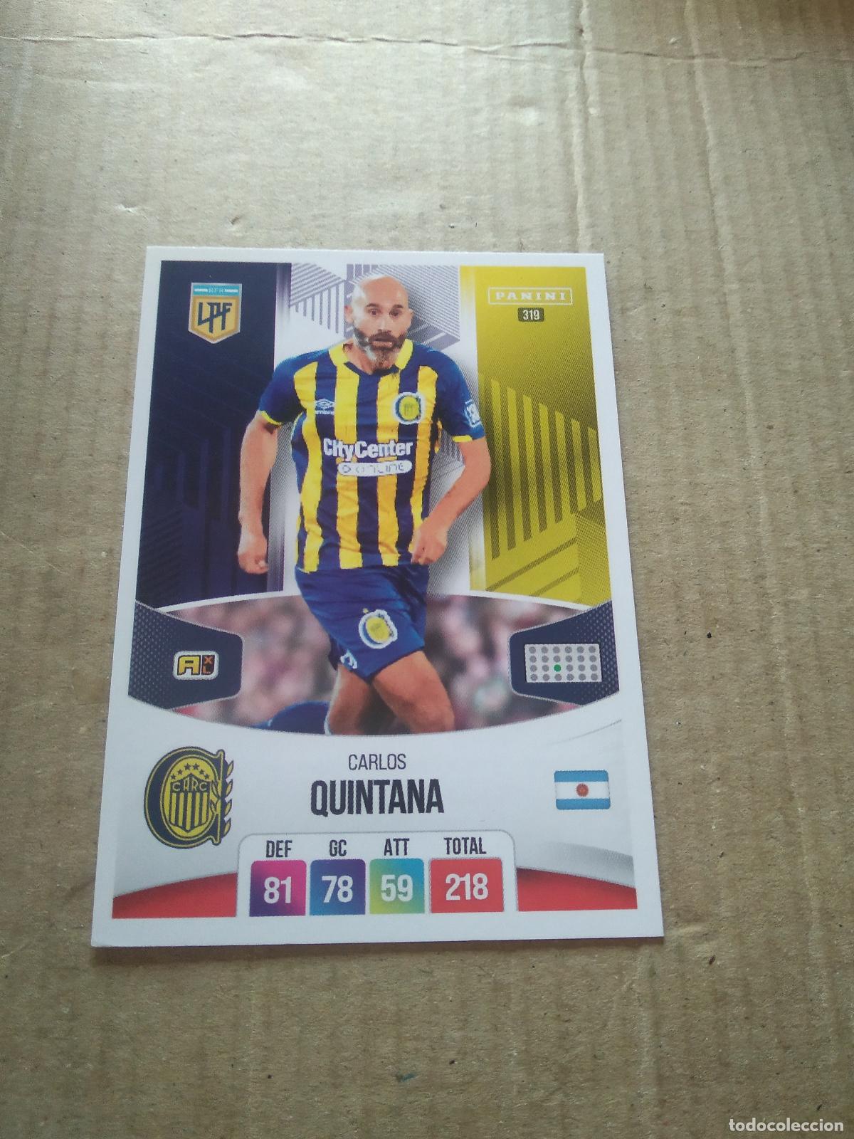 Cromos de Futebol: 319 CARLOS QUINTANA rosario central CROMO FUTBOL ARGENTINO PANINI LIGA ARGENTINA 2024 ADRENALYN