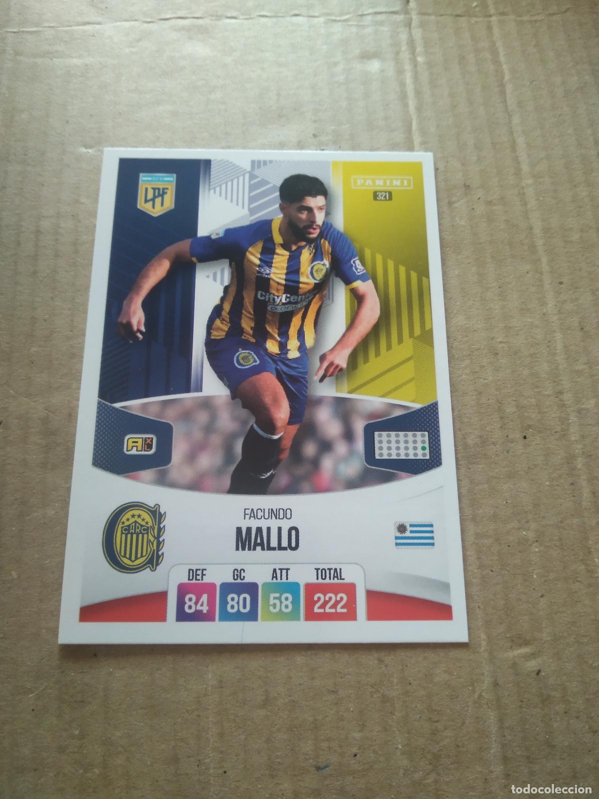 Cromos de F&uacute;tbol: 321 FACUNDO MALLO rosario central CROMO FUTBOL ARGENTINO PANINI LIGA ARGENTINA 2024 ADRENALYN