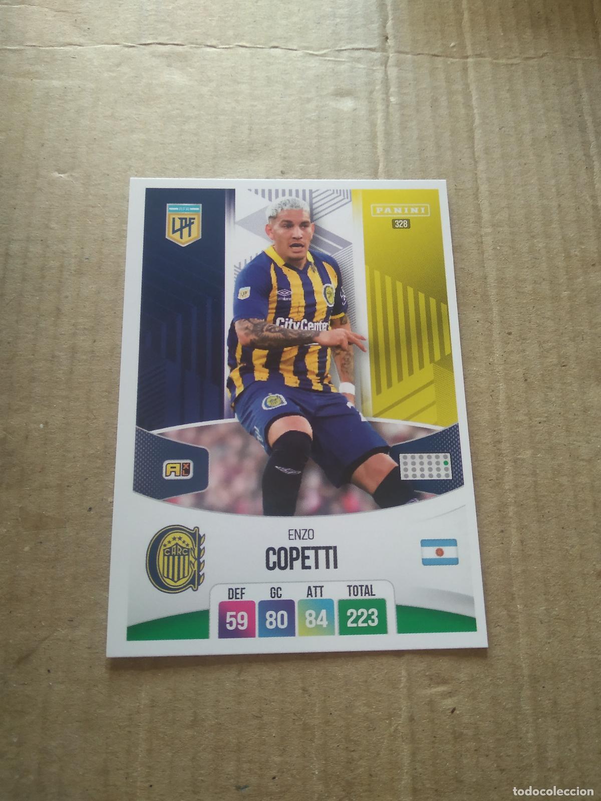 Cromos de F&uacute;tbol: 328 ENZO COPETTI rosario central CROMO FUTBOL ARGENTINO PANINI LIGA ARGENTINA 2024 ADRENALYN