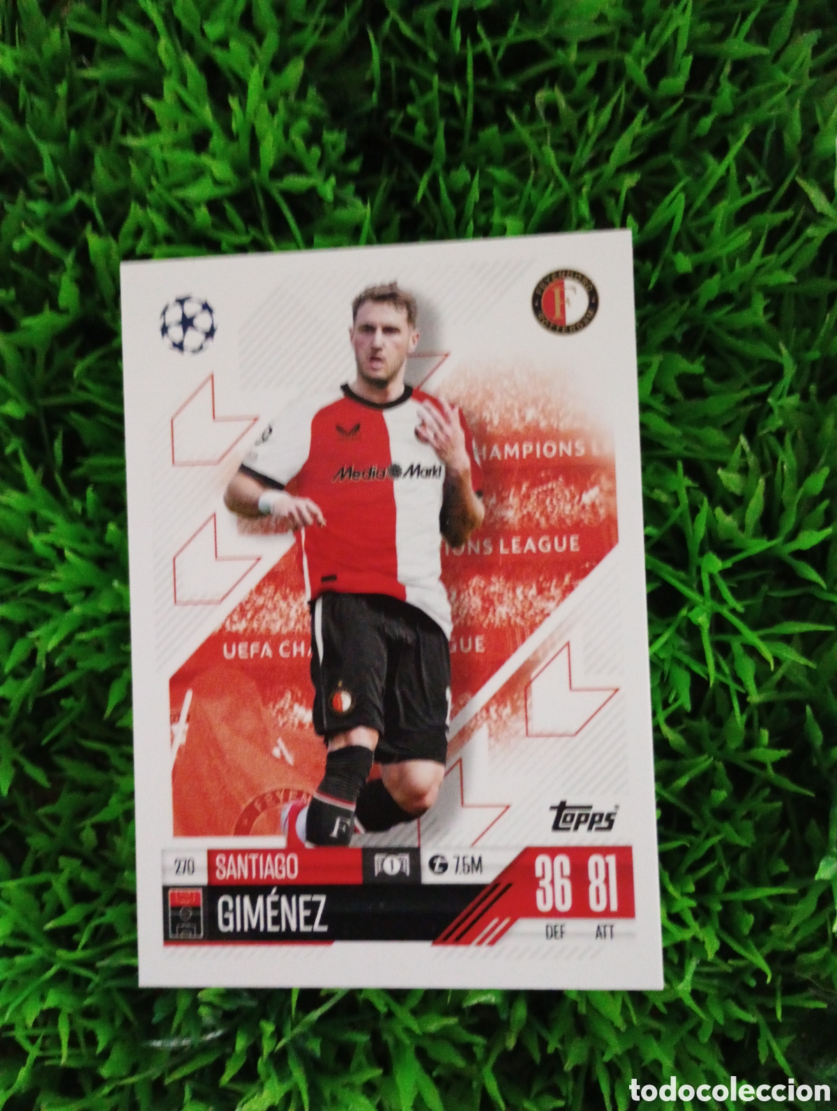 Figurine di Calcio: Santiago Gimenez Feyenoord Match Attax 24-25 # 270