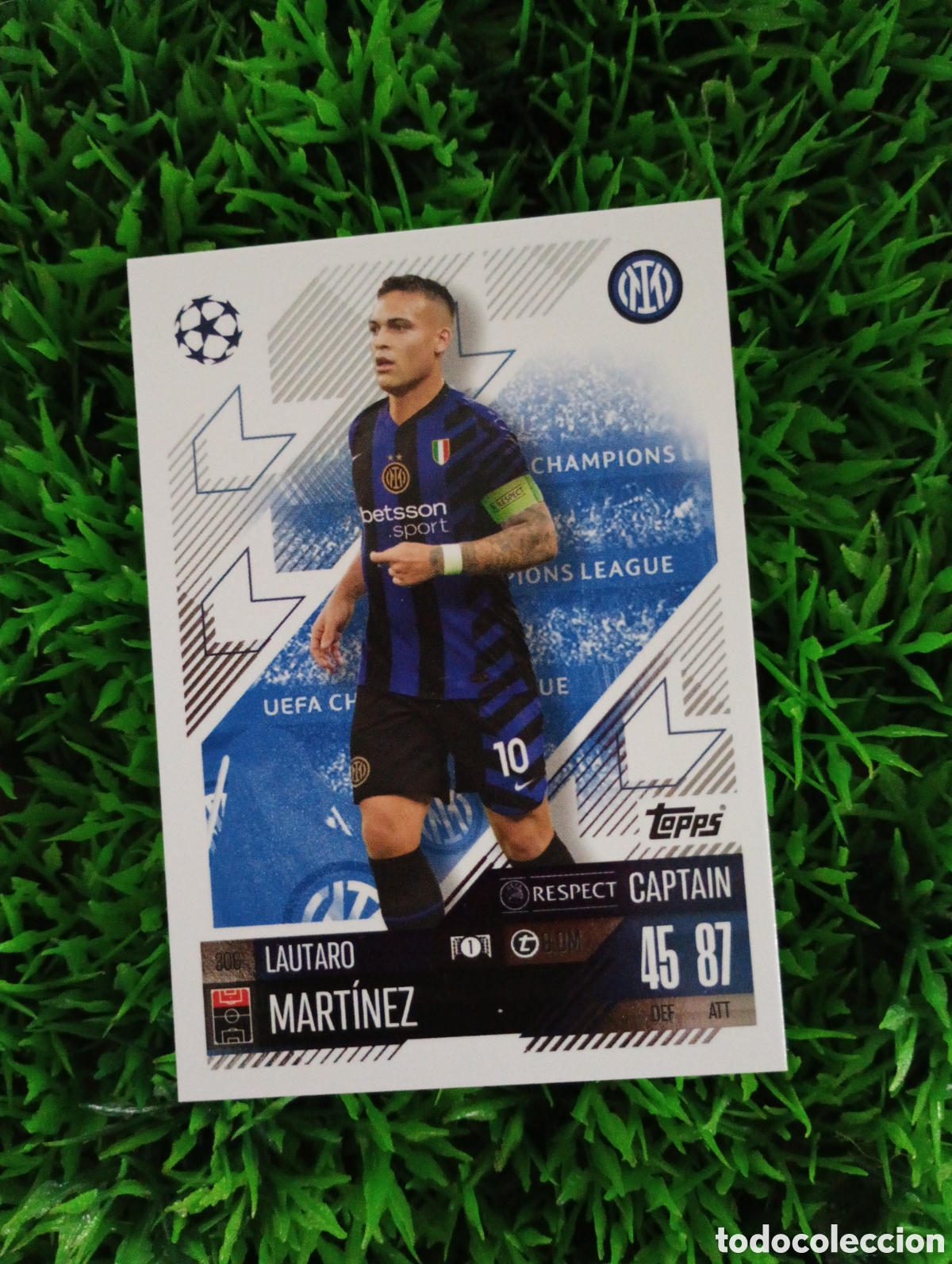 Cartes &agrave; collectionner de Football: Lautaro Martinez Inter De Milan Match Attax 24-25 # 306