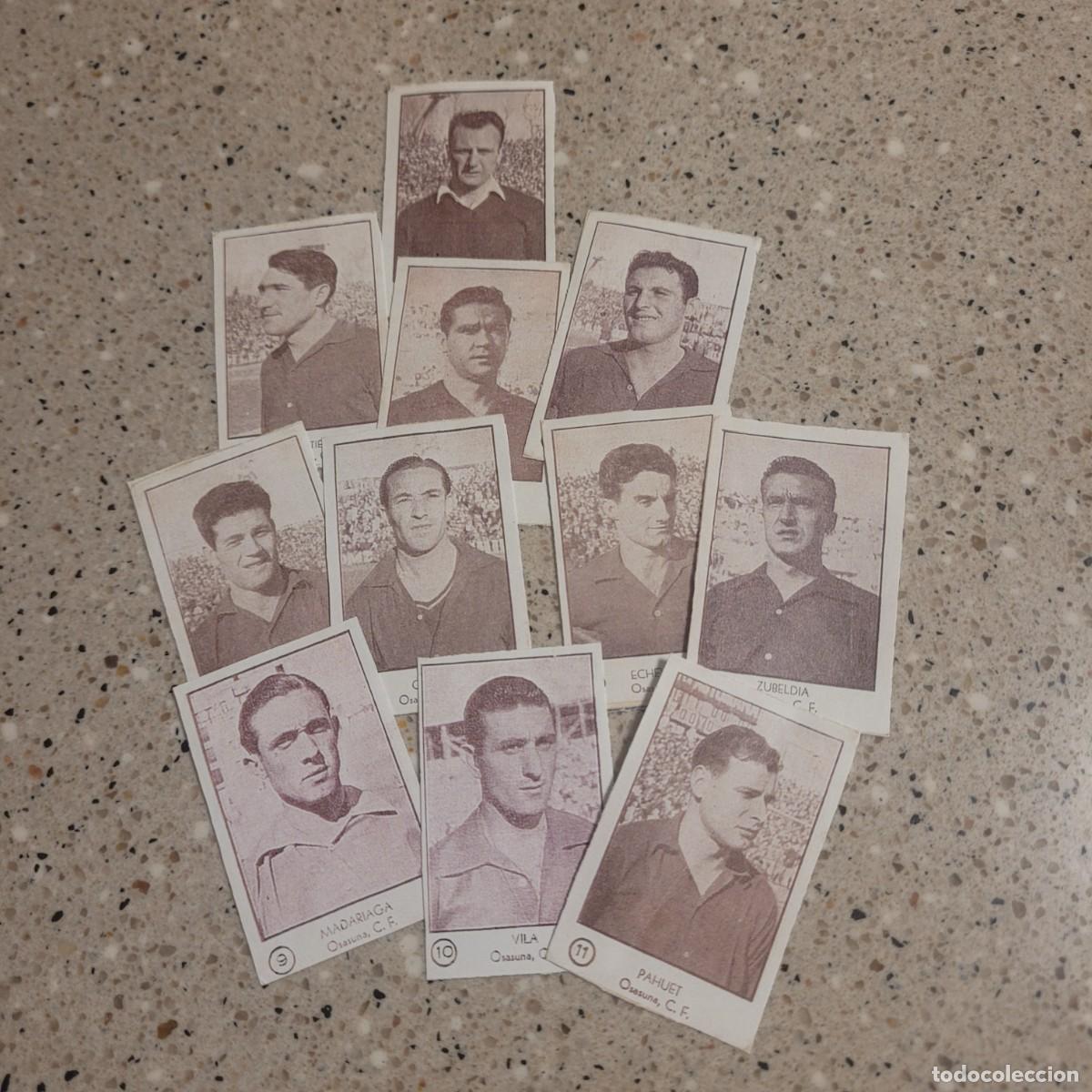 Cromos de F&uacute;tbol: OSASUNA EQUIPO COMPLETO DE ARGA 1953 LEER COMENTARIOS