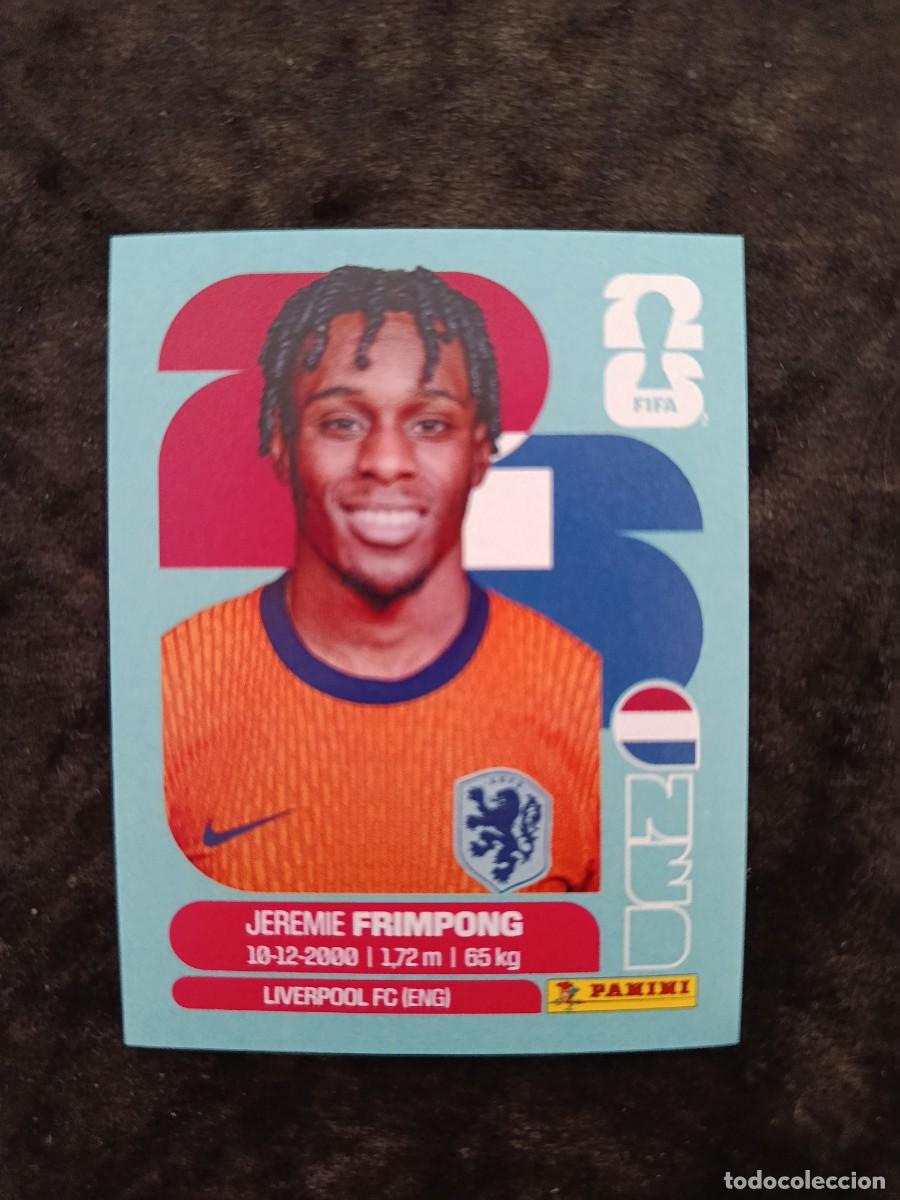 Football Stickers: FIFA WORLD CUP 2026 PANINI. #NED 8. JEREMIE FRIMPONG. HOLANDA