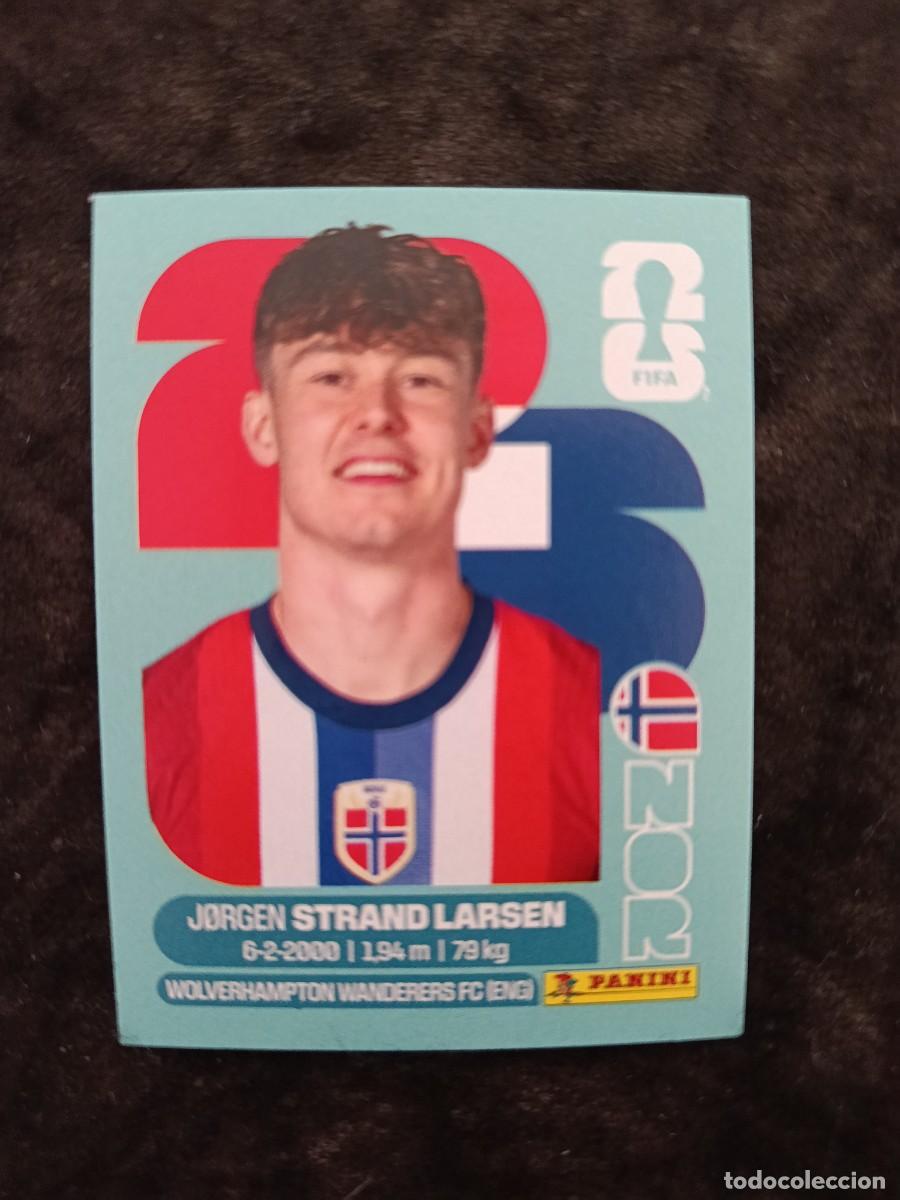 Football Stickers: FIFA WORLD CUP 2026 PANINI. #NOR 18. JORGEN STRAND LARSEN. NORUEGA
