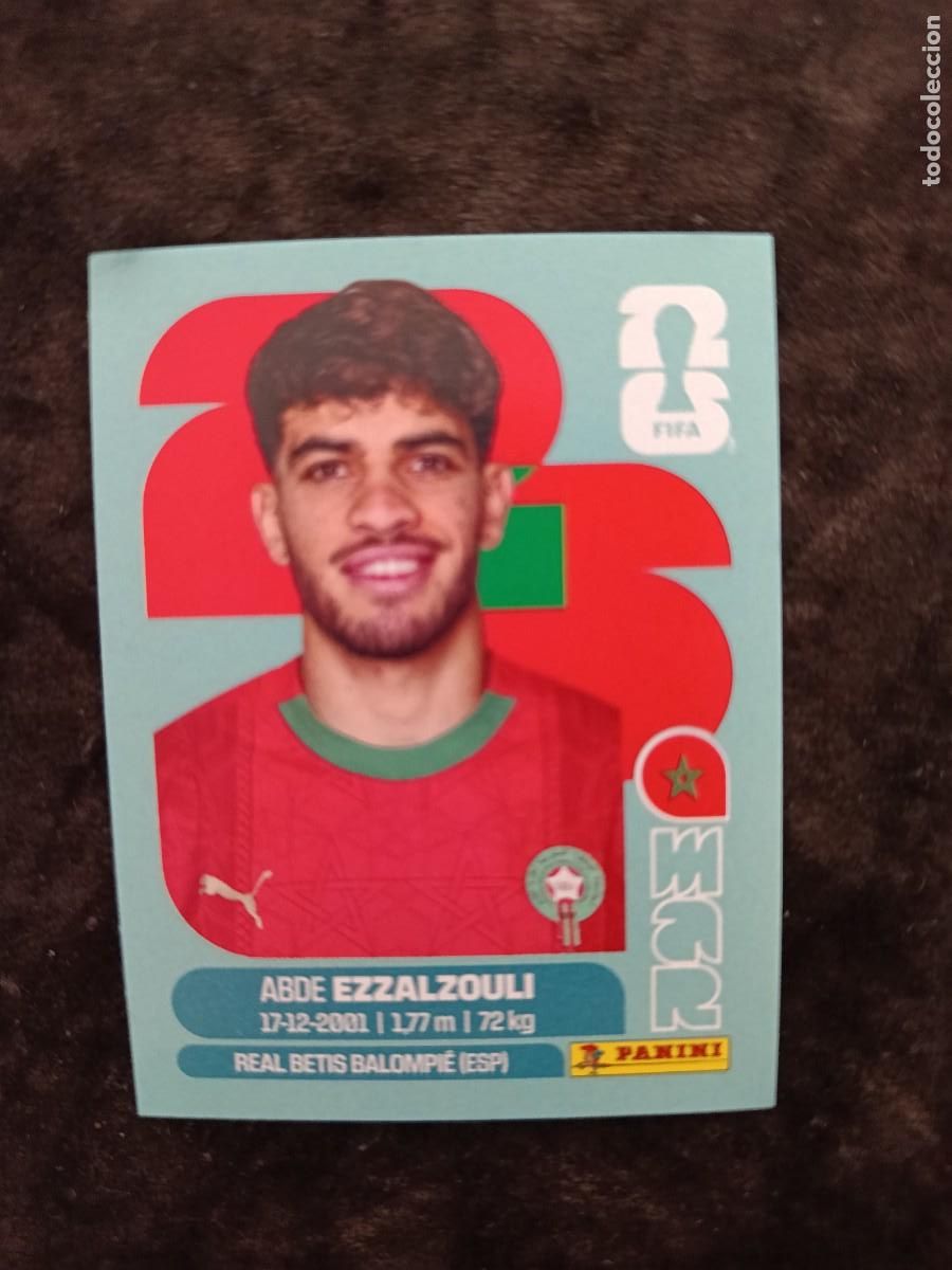 Fu&szlig;ball-Sticker: FIFA WORLD CUP 2026 PANINI. #MAR 17. ABDE EZZALZOULI. MARRUECOS