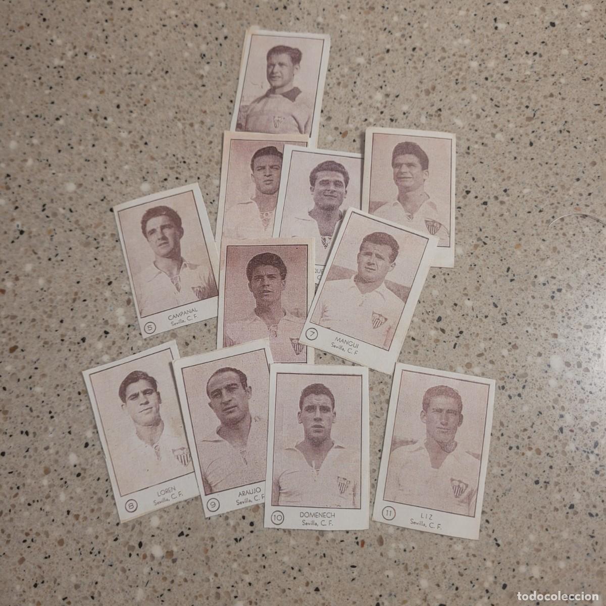 Fu&szlig;ball-Sticker: SEVILLA EQUIPO COMPLETO DE ARGA 1953. LEER COMENTARIOS