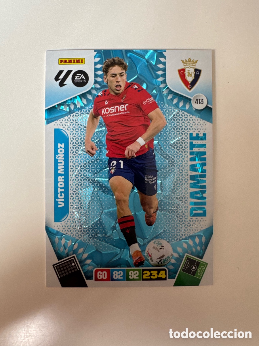 Fu&szlig;ball-Sticker: PANINI ADRENALYN XL LIGA 2025-2026 25-26 &ndash; DIAMANTE &ndash; V&iacute;ctor Mu&ntilde;oz CA Osasuna N&ordm; 413