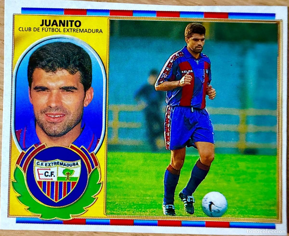 Fu&szlig;ball-Sticker: JUANITO COLOCA EXTREMADURA 96 97 1996 1997 LIGA EDICIONES ESTE RECORTADO STICKER