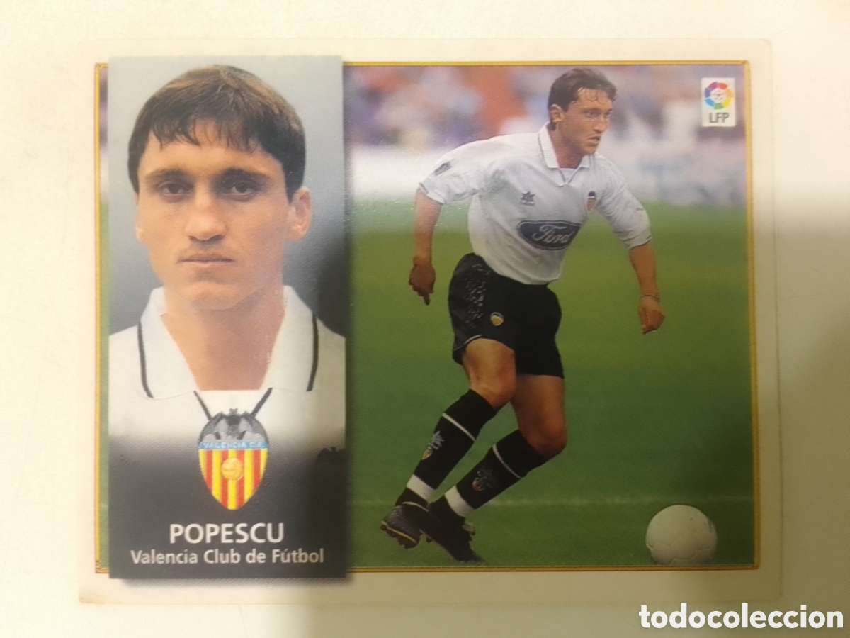 Cartes &agrave; collectionner de Football: Colecciones Este 98-99 Popescu &bull; Valencia.