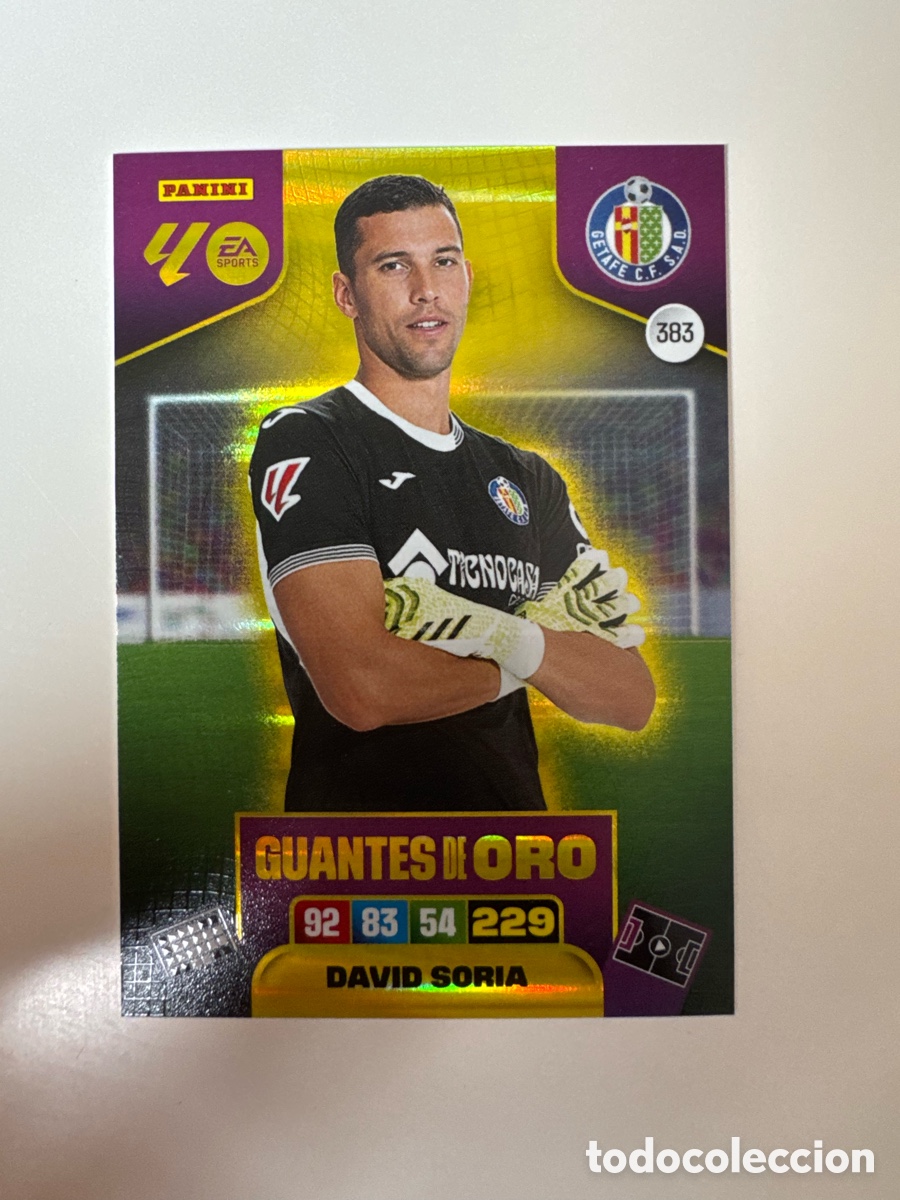 Cromos de Futebol: PANINI ADRENALYN XL LIGA 2025-2026 25-26 &ndash; GUANTES DE ORO &ndash; David Soria Getafe CF N&ordm; 383
