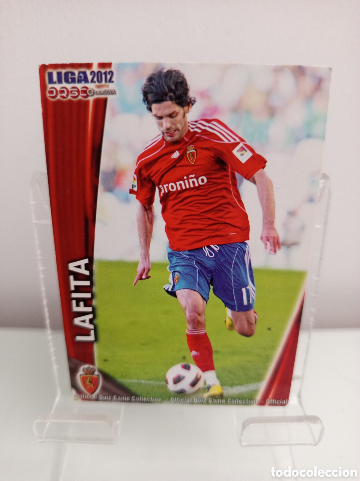 Cromos de F&uacute;tbol: ❇️ CROMO CARD ⚽ LAFITA ZARAGOZA FICHAS LIGA QUIZ 11 12 2011 2012 MUNDICROMO ❇️