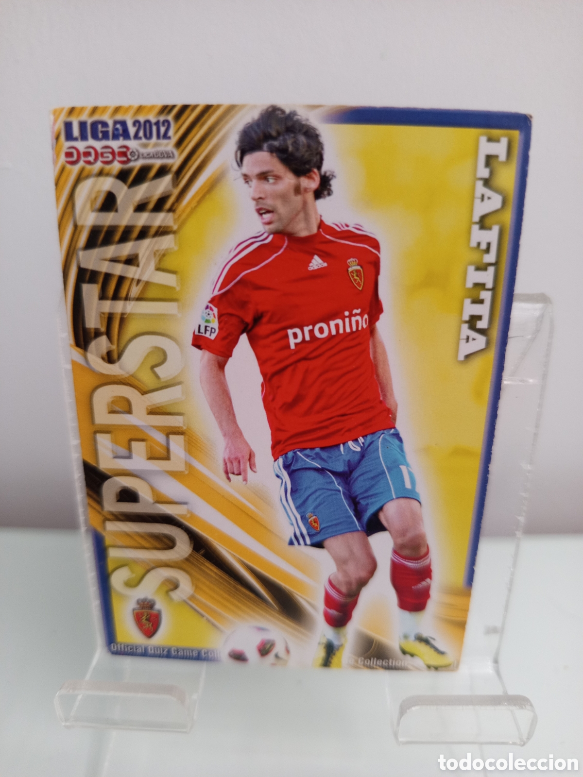 Cromos de F&uacute;tbol: ❇️ CROMO CARD ⚽ LAFITA ZARAGOZA SUPERSTAR FICHAS LIGA QUIZ 11 12 2011 2012 MUNDICROMO ❇️