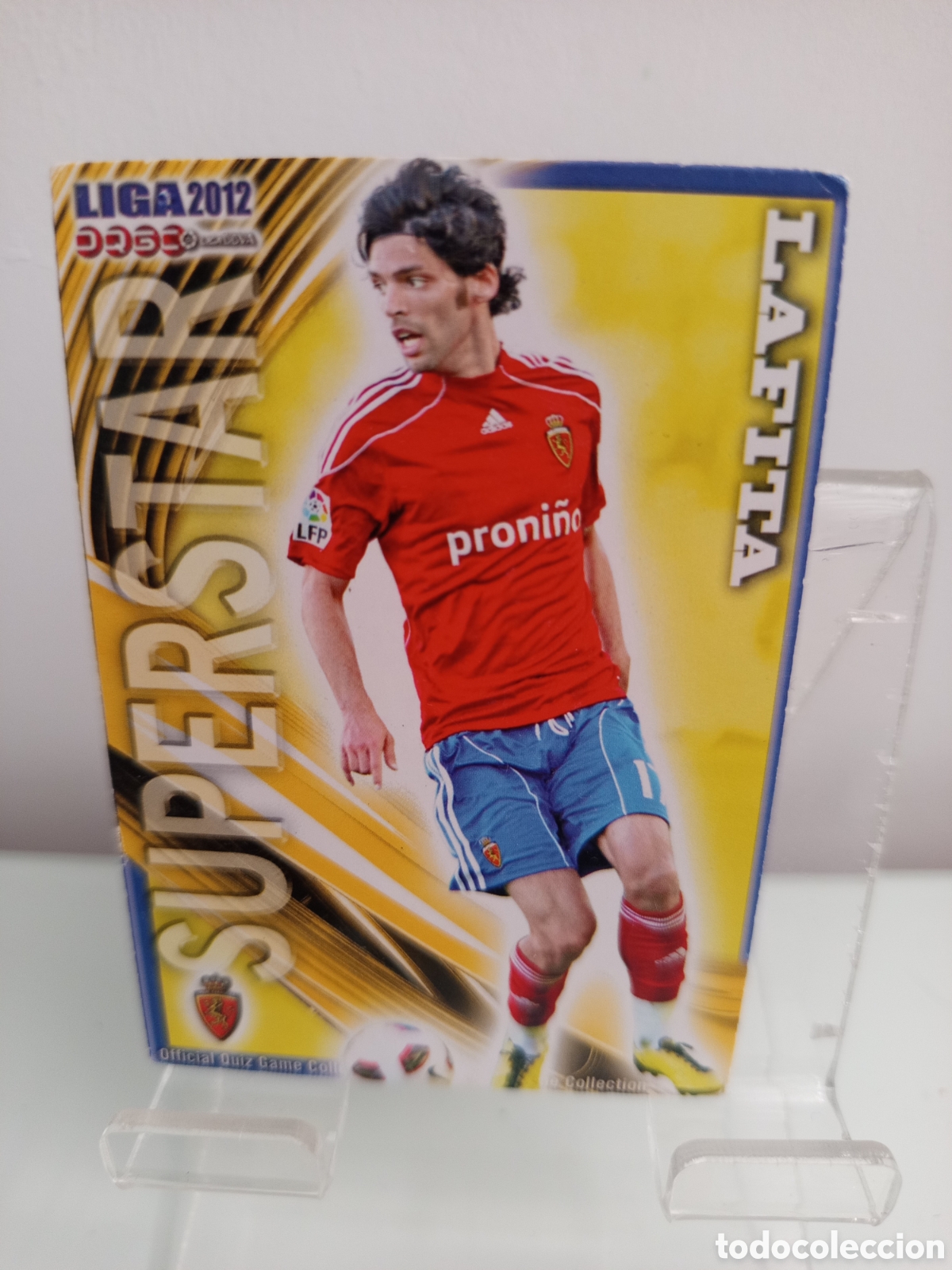 Cromos de F&uacute;tbol: ❇️ CROMO CARD ⚽ LAFITA ZARAGOZA SUPERSTAR FICHAS LIGA QUIZ 11 12 2011 2012 MUNDICROMO ❇️