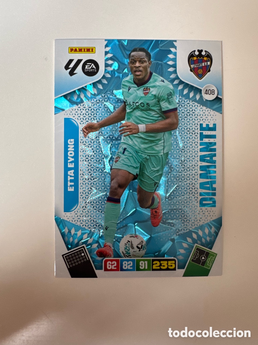 Cromos de F&uacute;tbol: PANINI ADRENALYN XL LIGA 2025-2026 25-26 &ndash; DIAMANTE &ndash; Etta Eyong Villarreal CF N&ordm; 408