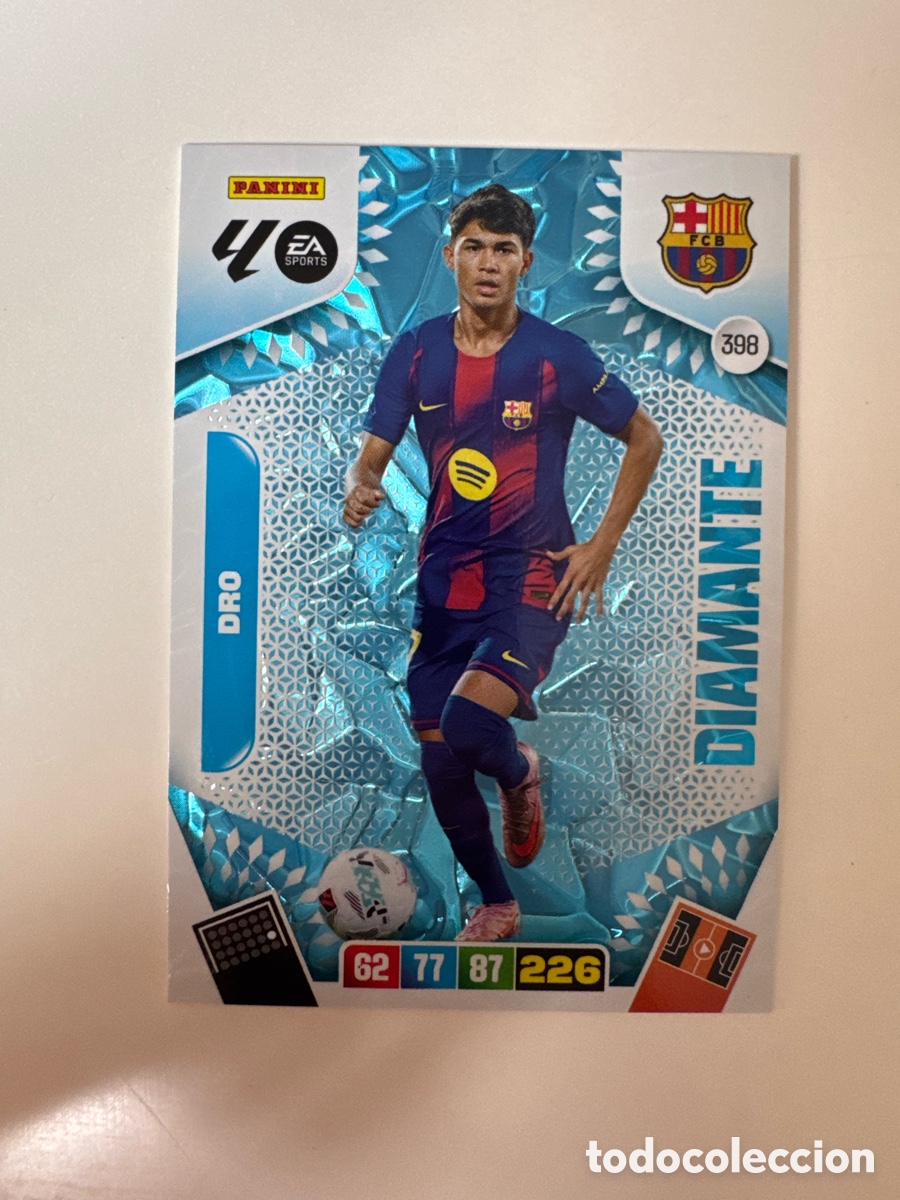Cromos de F&uacute;tbol: PANINI ADRENALYN XL LIGA 2025-2026 25-26 &ndash; DIAMANTES &ndash; Dro Fern&aacute;ndez FC Barcelona N&ordm; 398