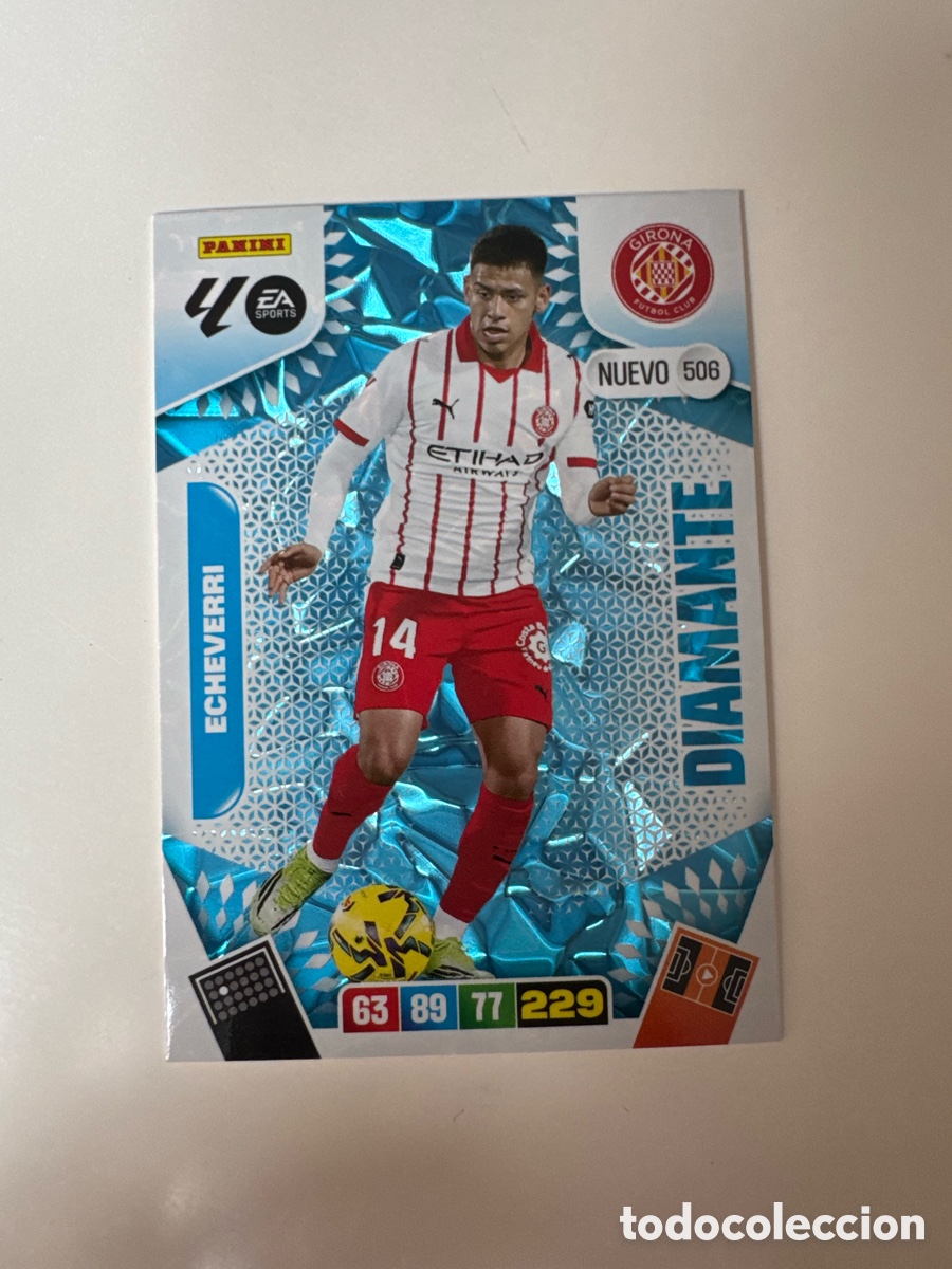 Cromos de F&uacute;tbol: PANINI ADRENALYN XL LIGA 2025-2026 25-26 &ndash; DIAMANTE &ndash; Claudio Echeverri Girona N&ordm; 506