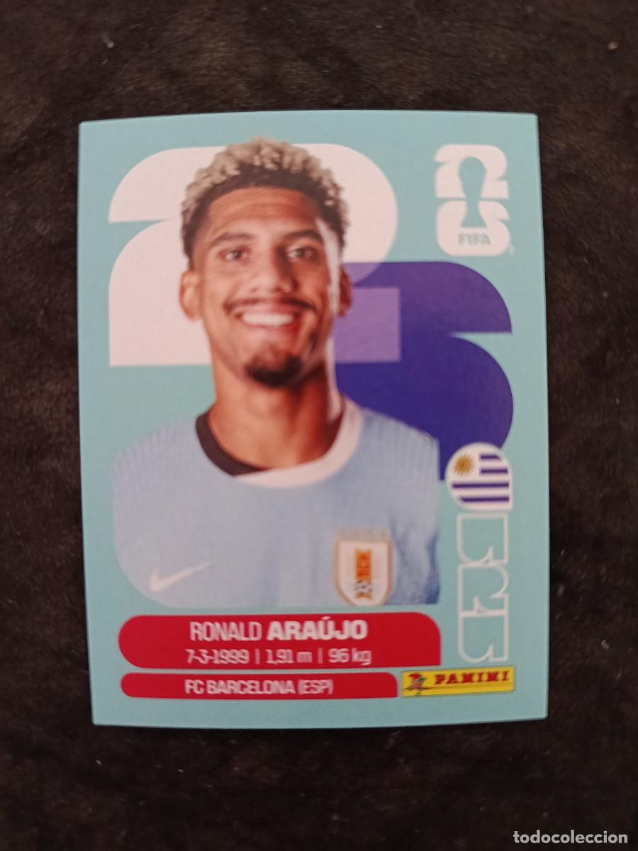 Football Stickers: FIFA WORLD CUP 2026 PANINI. #URU 4. RONALD ARAUJO. URUGUAY