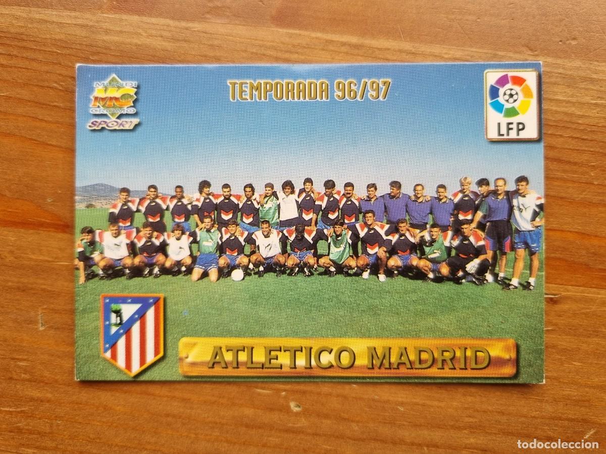 Cromos de F&uacute;tbol: 1 PLANTILLA (Atl&eacute;tico de Madrid). Las Fichas de la Liga 1996 1997 96 97 (Mundicromo)