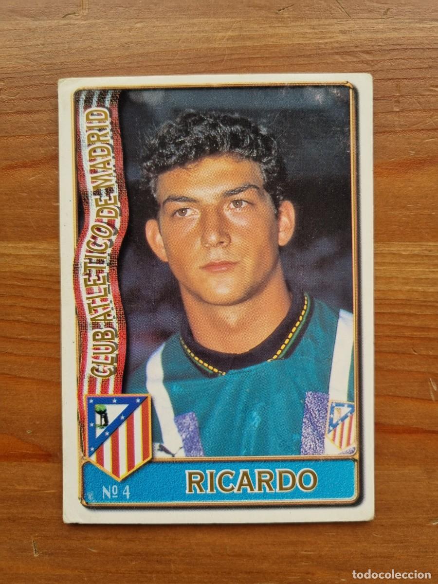 Cromos de F&uacute;tbol: 4 RICARDO (Atl&eacute;tico de Madrid). Las Fichas de la Liga 1996 1997 96 97 (Mundicromo)