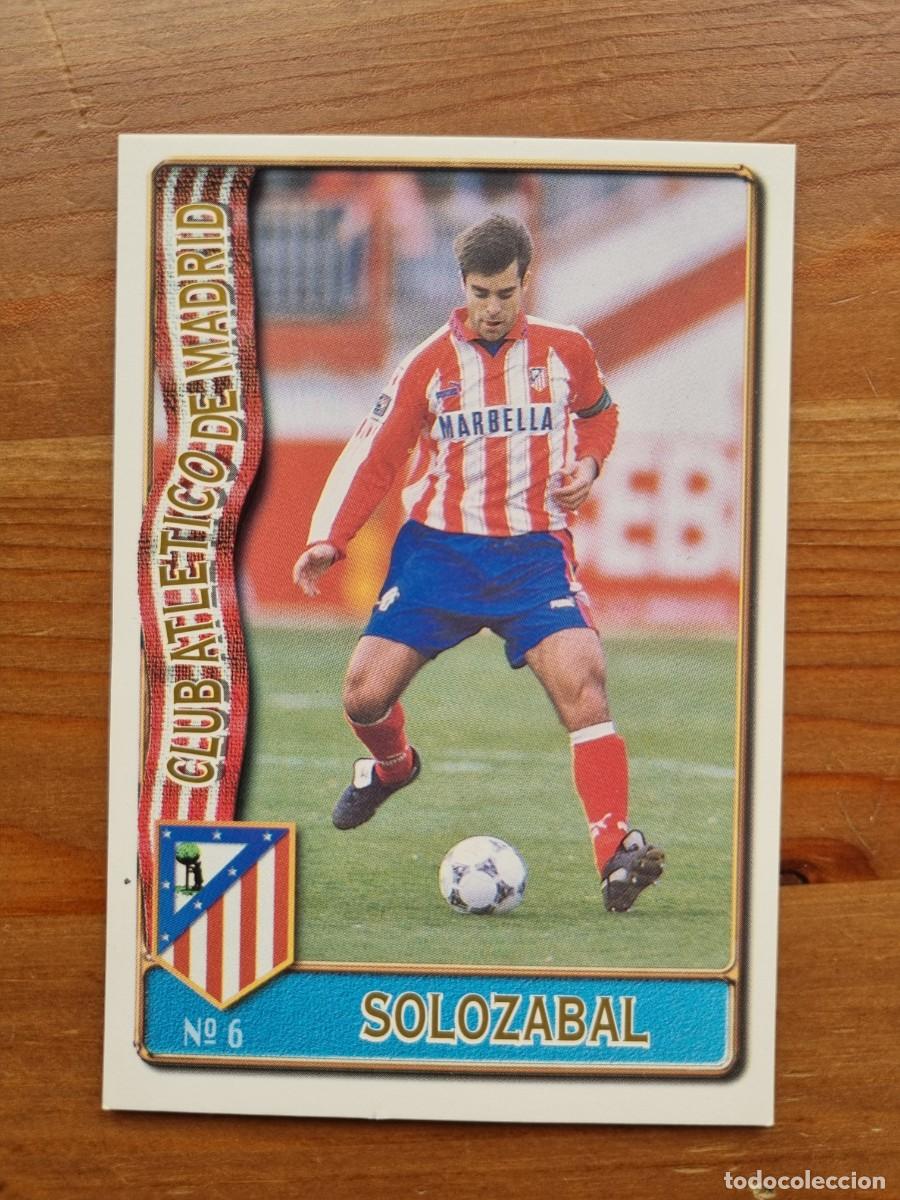 Cromos de F&uacute;tbol: 6 SOLOZABAL (Atl&eacute;tico de Madrid). Las Fichas de la Liga 1996 1997 96 97 (Mundicromo)