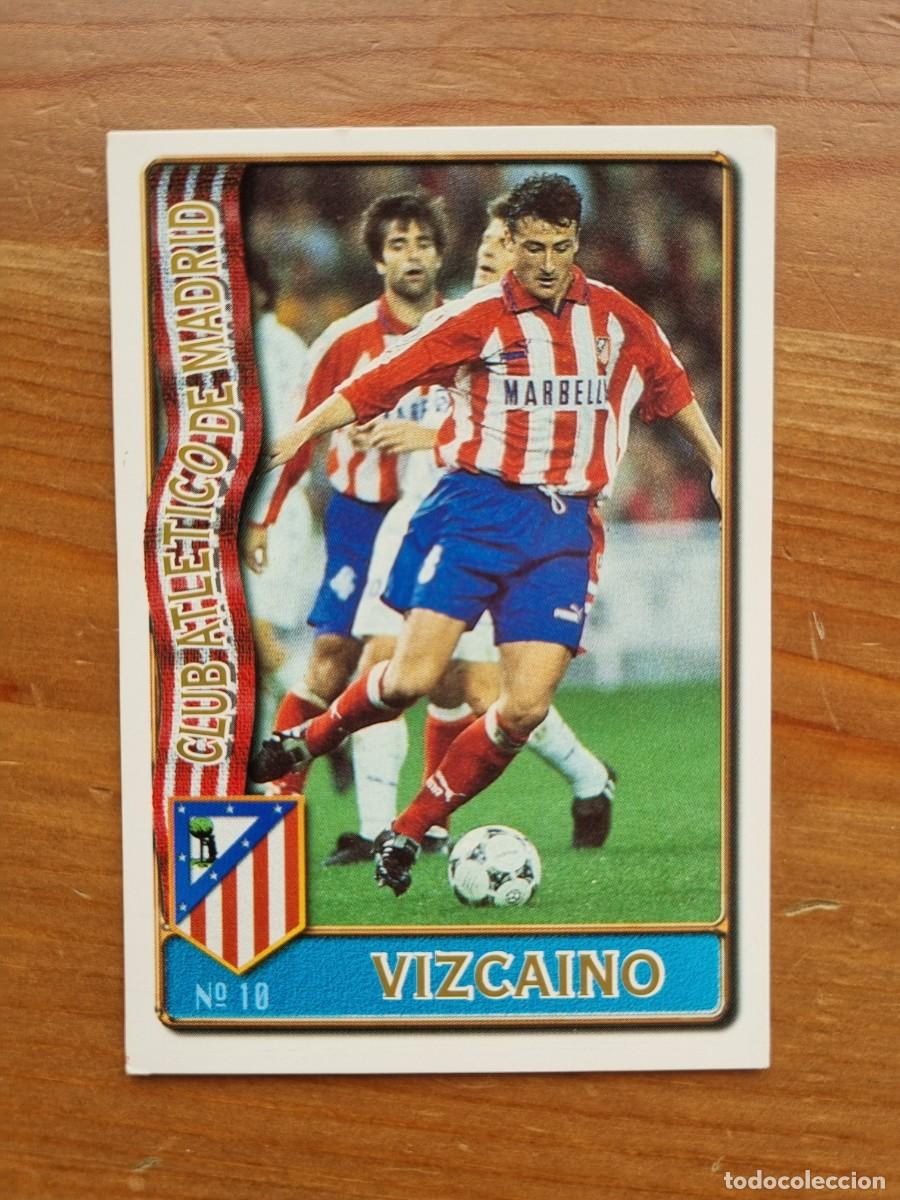 Cromos de F&uacute;tbol: 10 VIZCAINO (Atl&eacute;tico de Madrid). Las Fichas de la Liga 1996 1997 96 97 (Mundicromo)