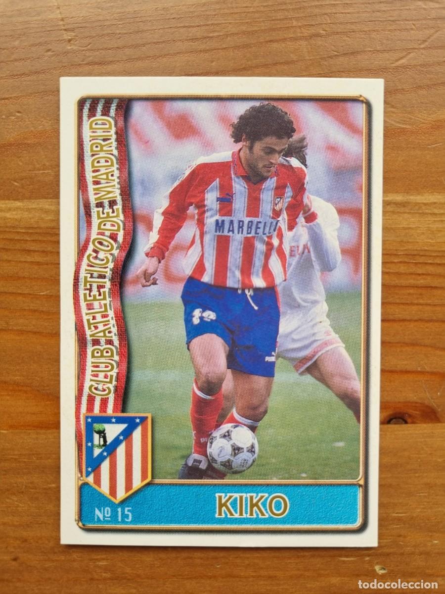 Cromos de F&uacute;tbol: 15 KIKO (Atl&eacute;tico de Madrid). Las Fichas de la Liga 1996 1997 96 97 (Mundicromo)