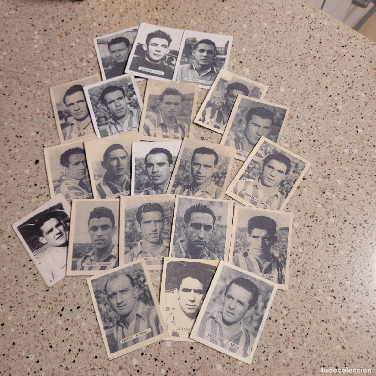 Cromos de F&uacute;tbol: LOTE 21 CROMOS DEL AT.BILBAO, RUZI ROMERO 1950-51. LEER COMENTARIOS