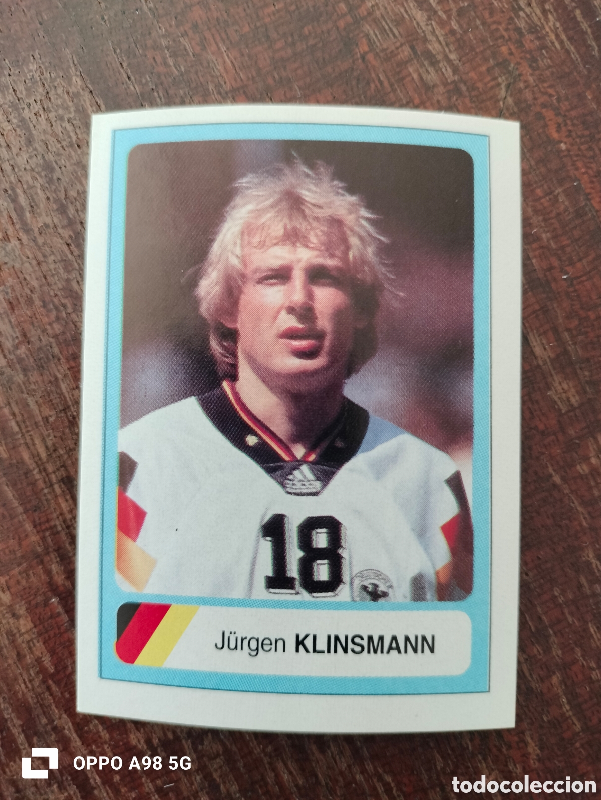 Cromos de F&uacute;tbol: Cromo 25 Klinsmann Alemania Ediciones Estadio Mundial Usa Estados Unidos EEUU 94 1994