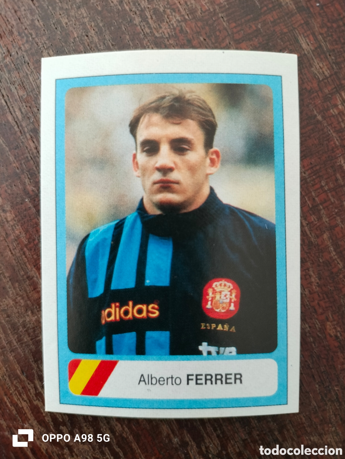 Cromos de F&uacute;tbol: Cromo 169 Alberto Chapi Ferrer Espa&ntilde;a Ediciones Estadio Mundial Usa Estados Unidos EEUU 94 1994