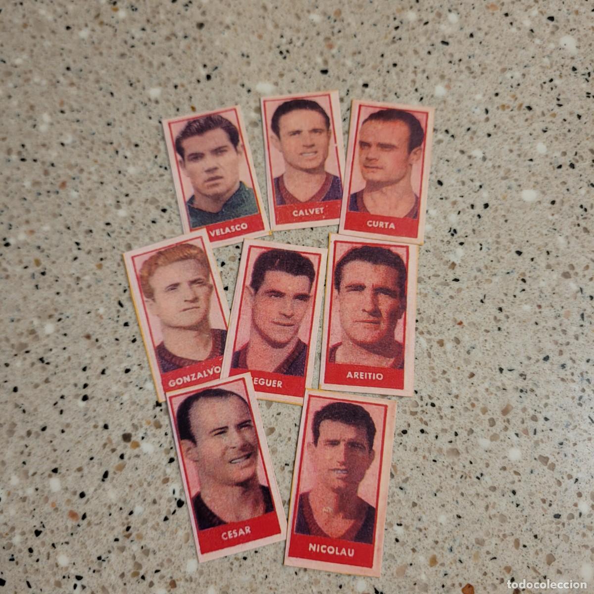 Cromos de F&uacute;tbol: LOTE 8 CROMOS DEL BARCELONA DE PALMERA 1949. LEER COMENTARIOS
