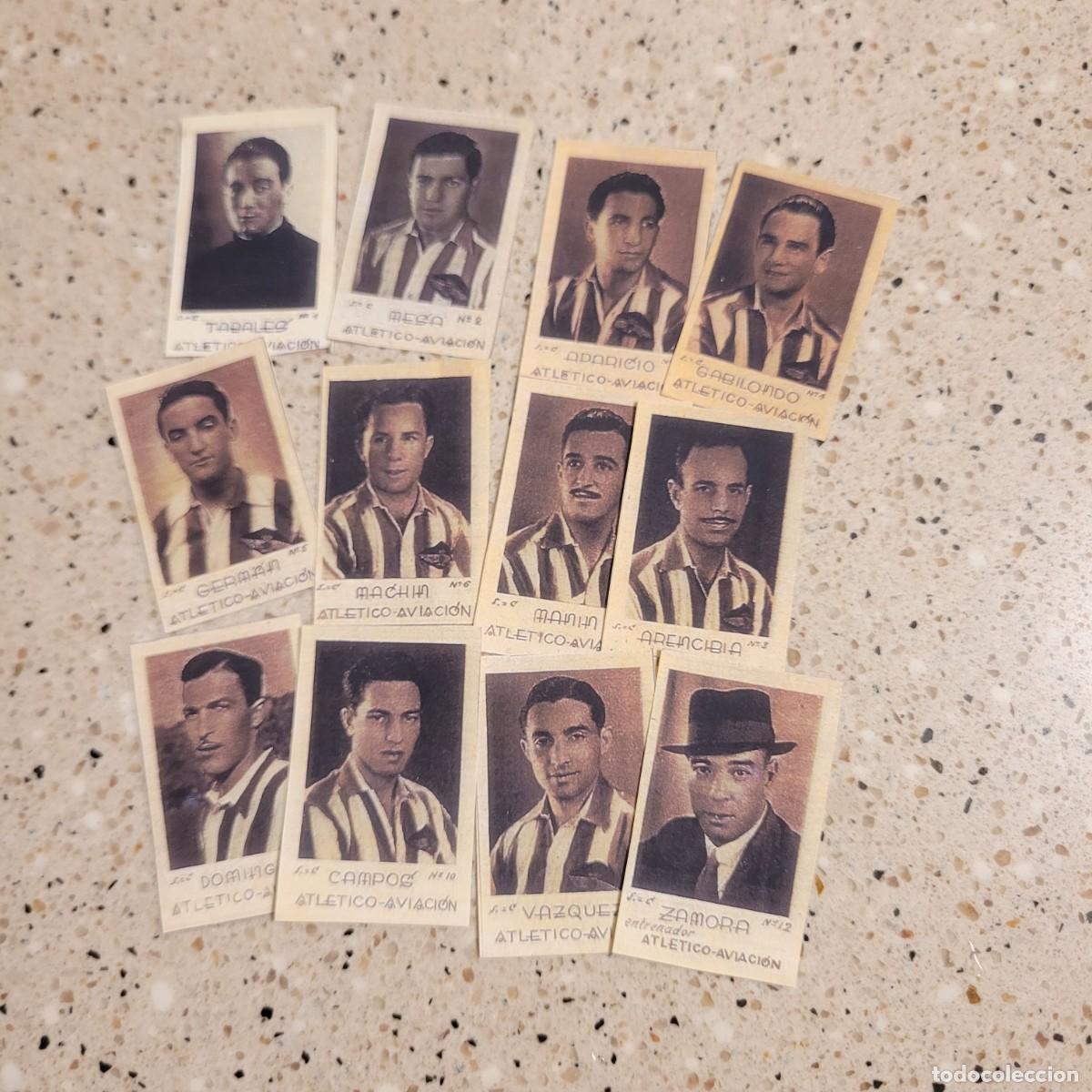 Cromos de F&uacute;tbol: AT.MADRID EQUIPO COMPLETO DE EDITORL DESCONICIDA TEMPORADA 1942