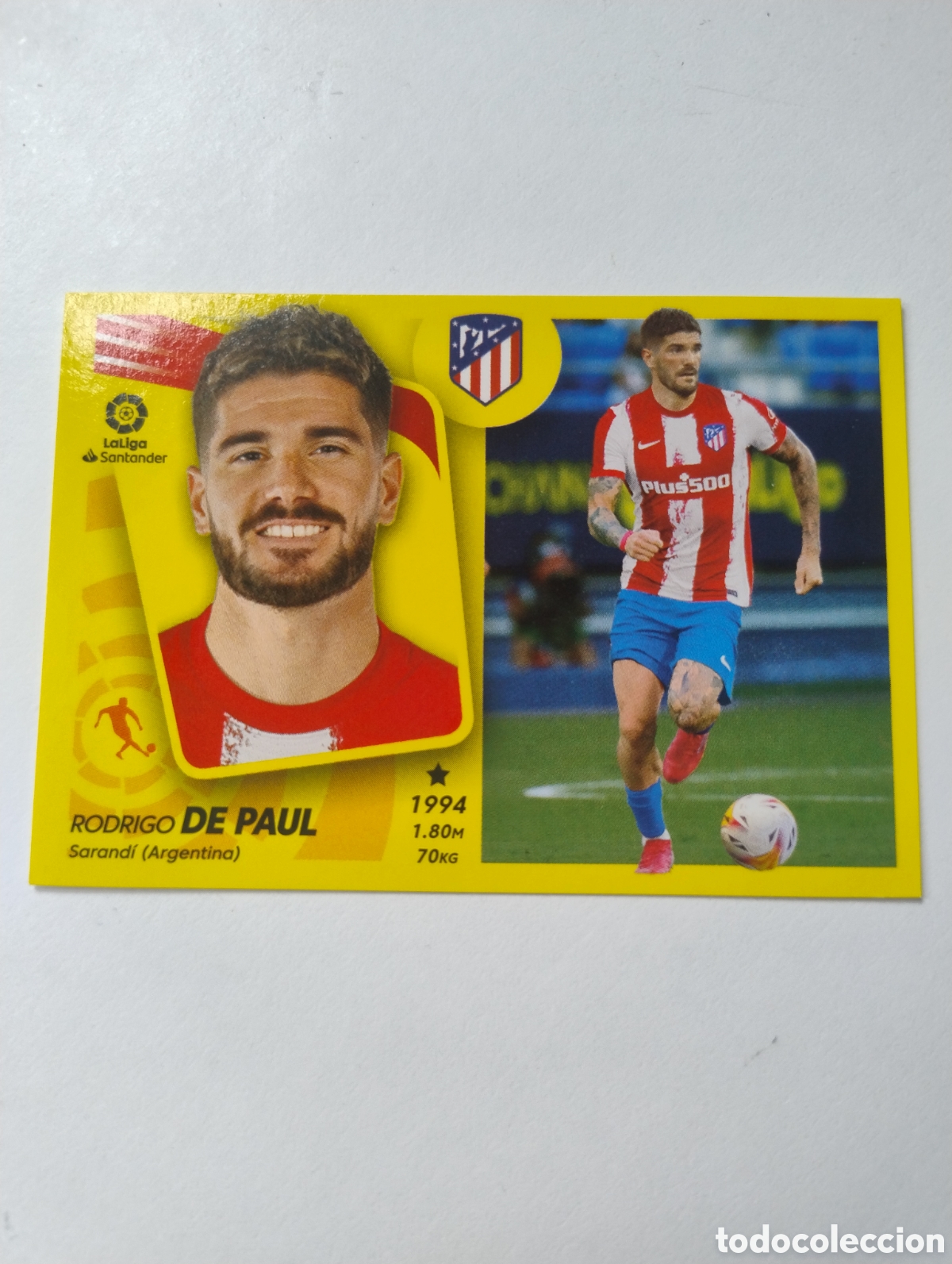 Cromos de F&uacute;tbol: &Uacute;ltimos Fichajes 28 - De Paul - Atl&eacute;tico de Madrid - Liga Este 2021 - 2022