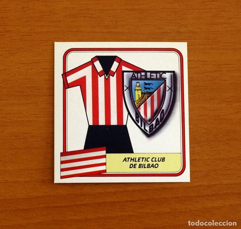 Cromos de F&uacute;tbol: Athletic de Bilbao - Escudo y Uniforme - Ediciones Este Liga 1989-1990, 89-90 - Nunca pegado
