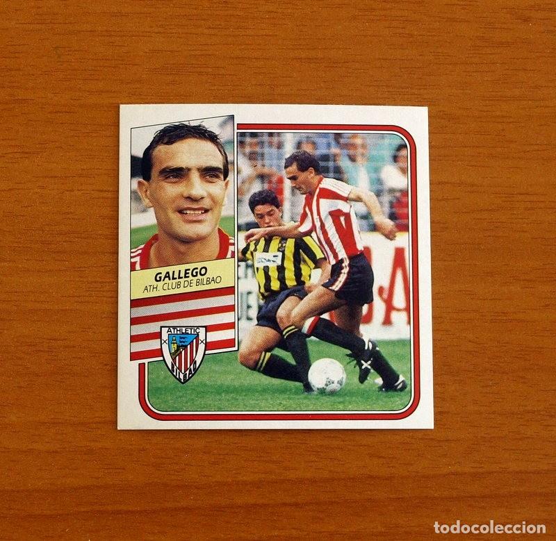 Cromos de F&uacute;tbol: Athletic de Bilbao - Gallego - Ediciones Este Liga 1989-1990, 89-90 - Nunca pegado