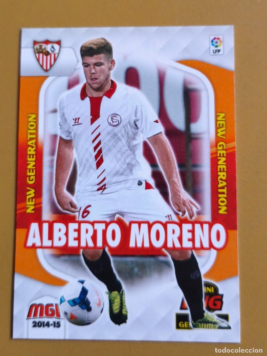 Cromos de F&uacute;tbol: alberto moreno, 2014 15 new generation