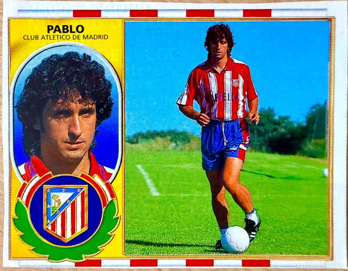 Cromos de F&uacute;tbol: PABLO COLOCA ATLETICO MADRID 96 97 1996 1997 LIGA EDICIONES ESTE RECORTADO STICKER