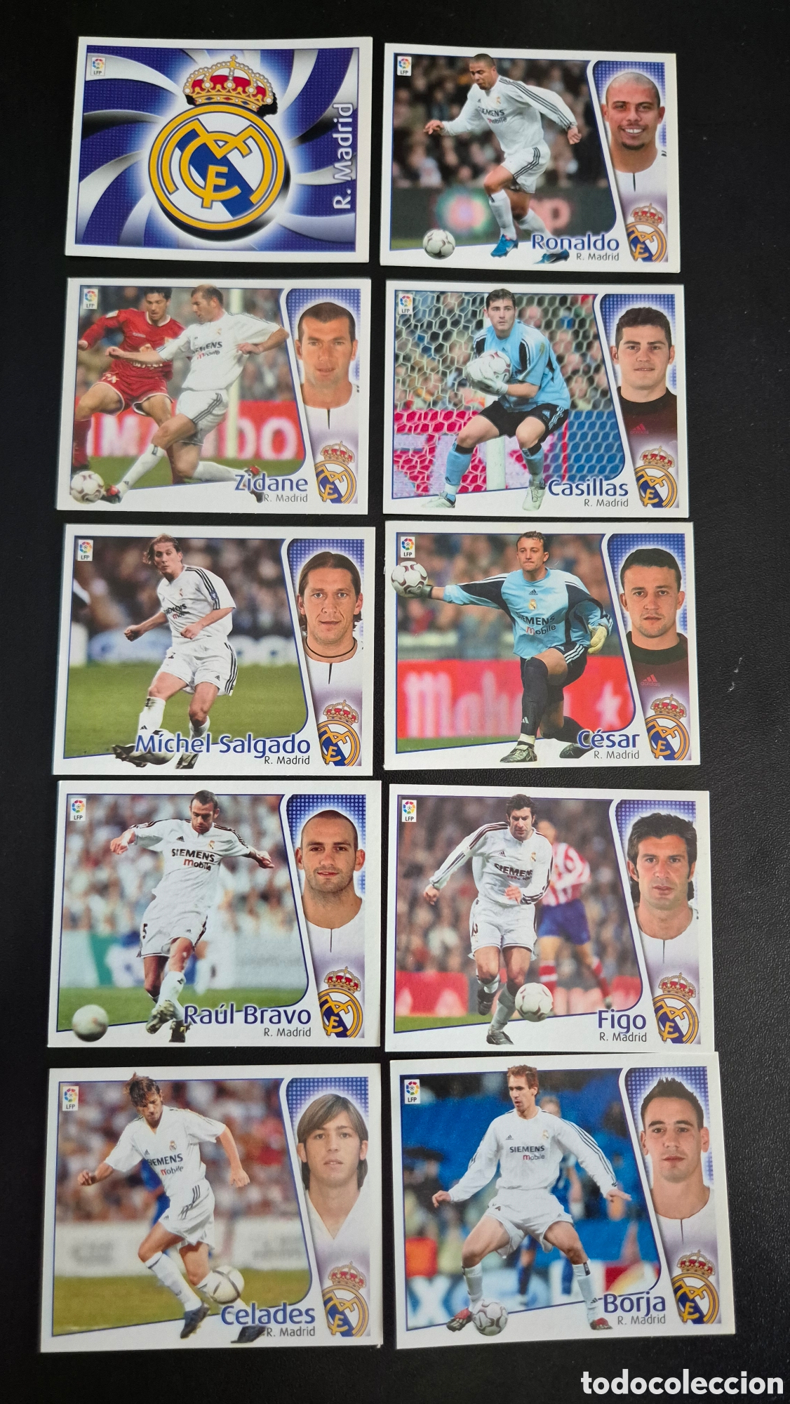 Cromos de F&uacute;tbol: LOTE CROMOS REAL MADRID - LIGA ESTE 2004 2005 NUNCA PEGADO
