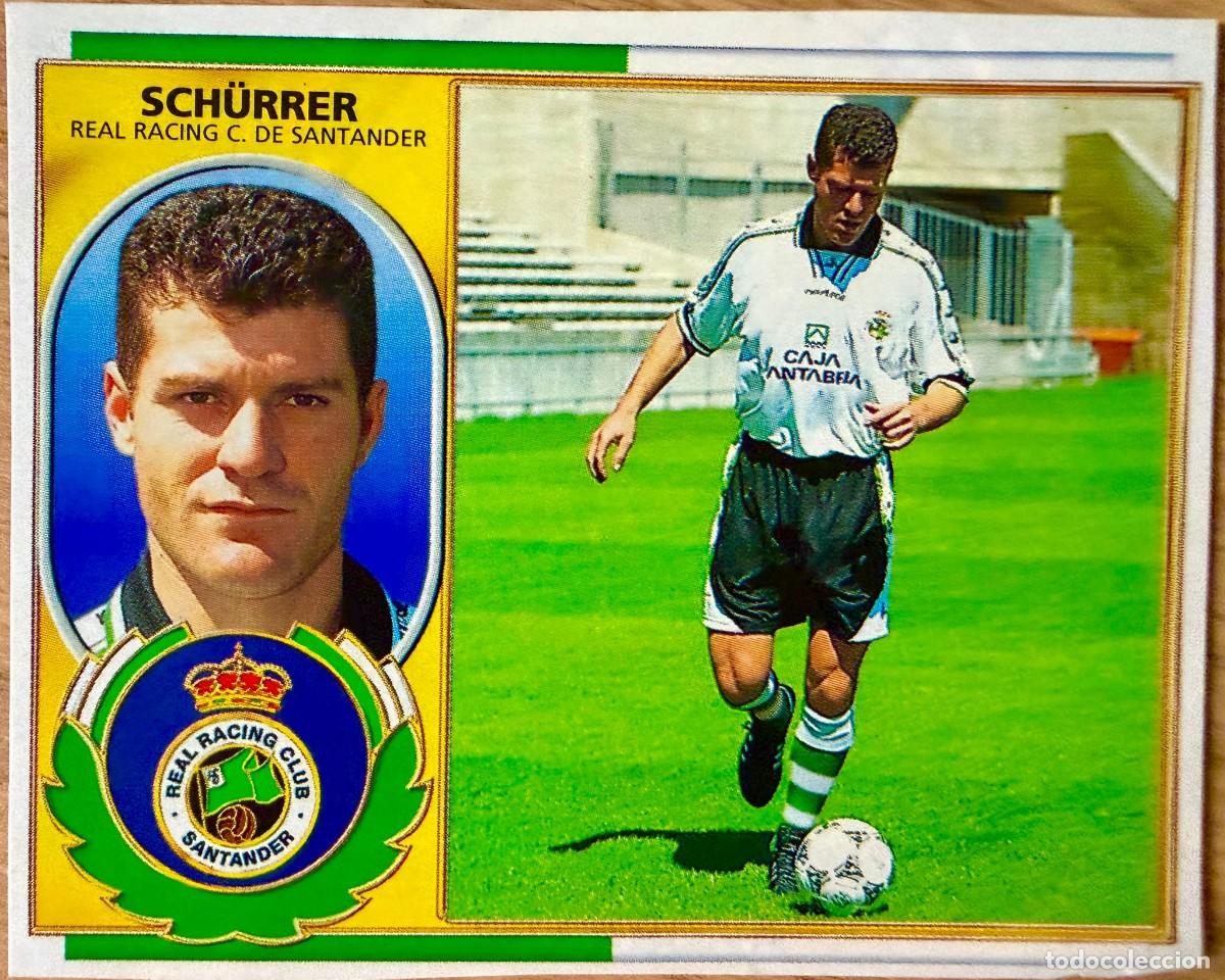 Cromos de F&uacute;tbol: SCHURRER COLOCA RACING SANTANDER 96 97 1996 1997 LIGA EDICIONES ESTE RECORTADO STICKER
