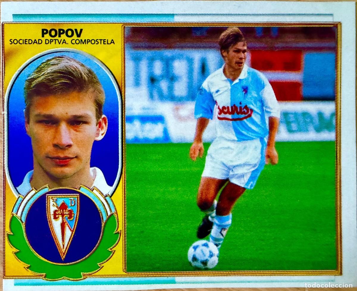 Fu&szlig;ball-Sticker: POPOV FICHAJE 1 COMPOSTELA 96 97 1996 1997 LIGA EDICIONES ESTE RECORTADO STICKER