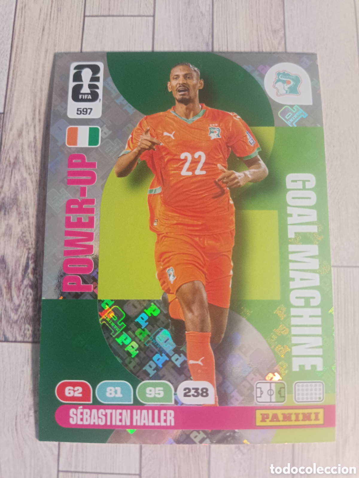 Cromos de F&uacute;tbol: 597 SEBASTIEN HALLER COSTA DE MARFIL GOAL MACHINE ADRENALYN XL MUNDIAL FIFA WORLD CUP 2026 PANINI