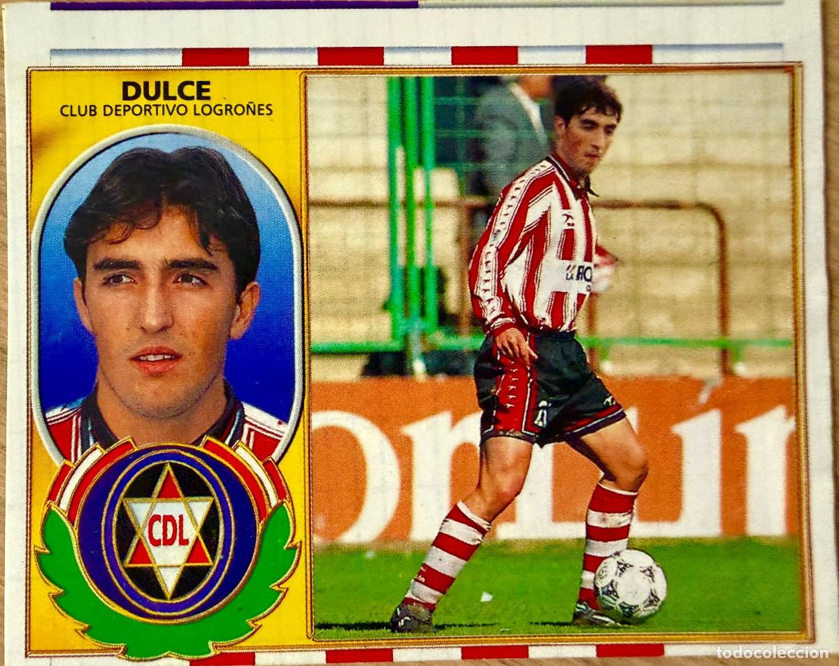 Figurine di Calcio: DULCE FICHAJE 9 LOGRO&Ntilde;ES 96 97 1996 1997 LIGA EDICIONES ESTE RECORTADO STICKER