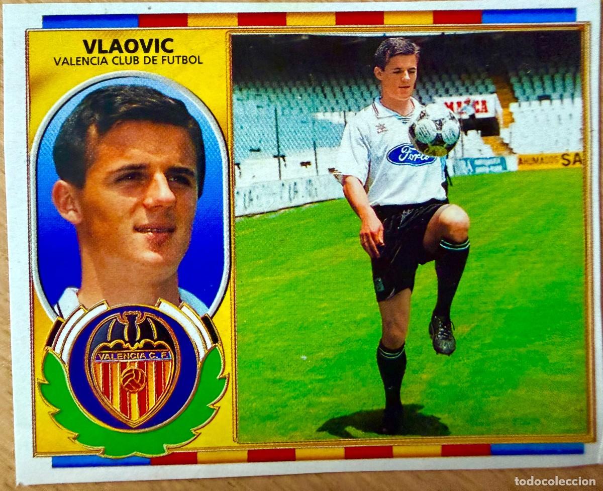 Figurine di Calcio: VLAOVIC FICHAJE 11 VALENCIA 96 97 1996 1997 LIGA EDICIONES ESTE RECORTADO STICKER