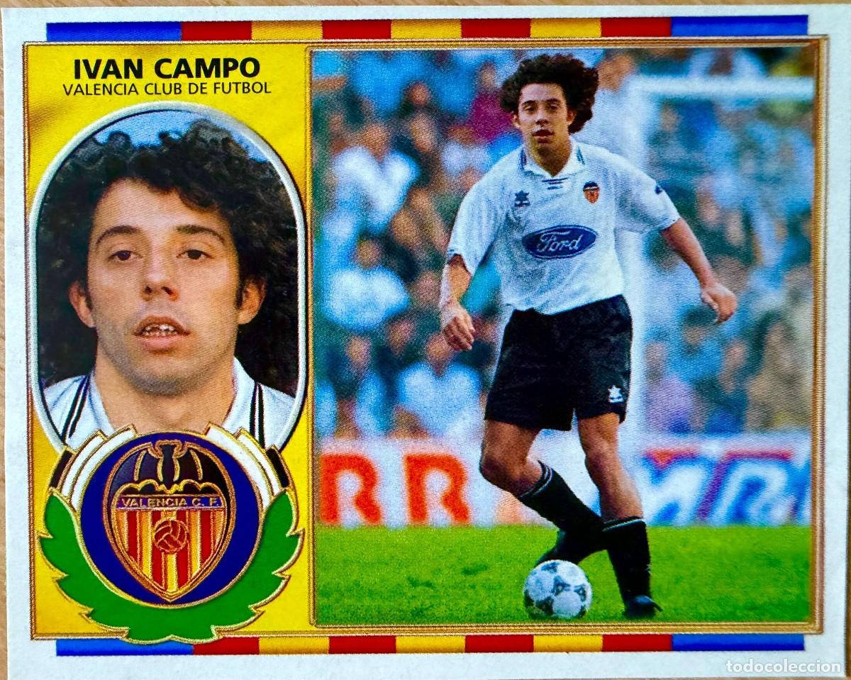 Cromos de F&uacute;tbol: IVAN CAMPO FICHAJE 22 VALENCIA 96 97 1996 1997 LIGA EDICIONES ESTE RECORTADO STICKER