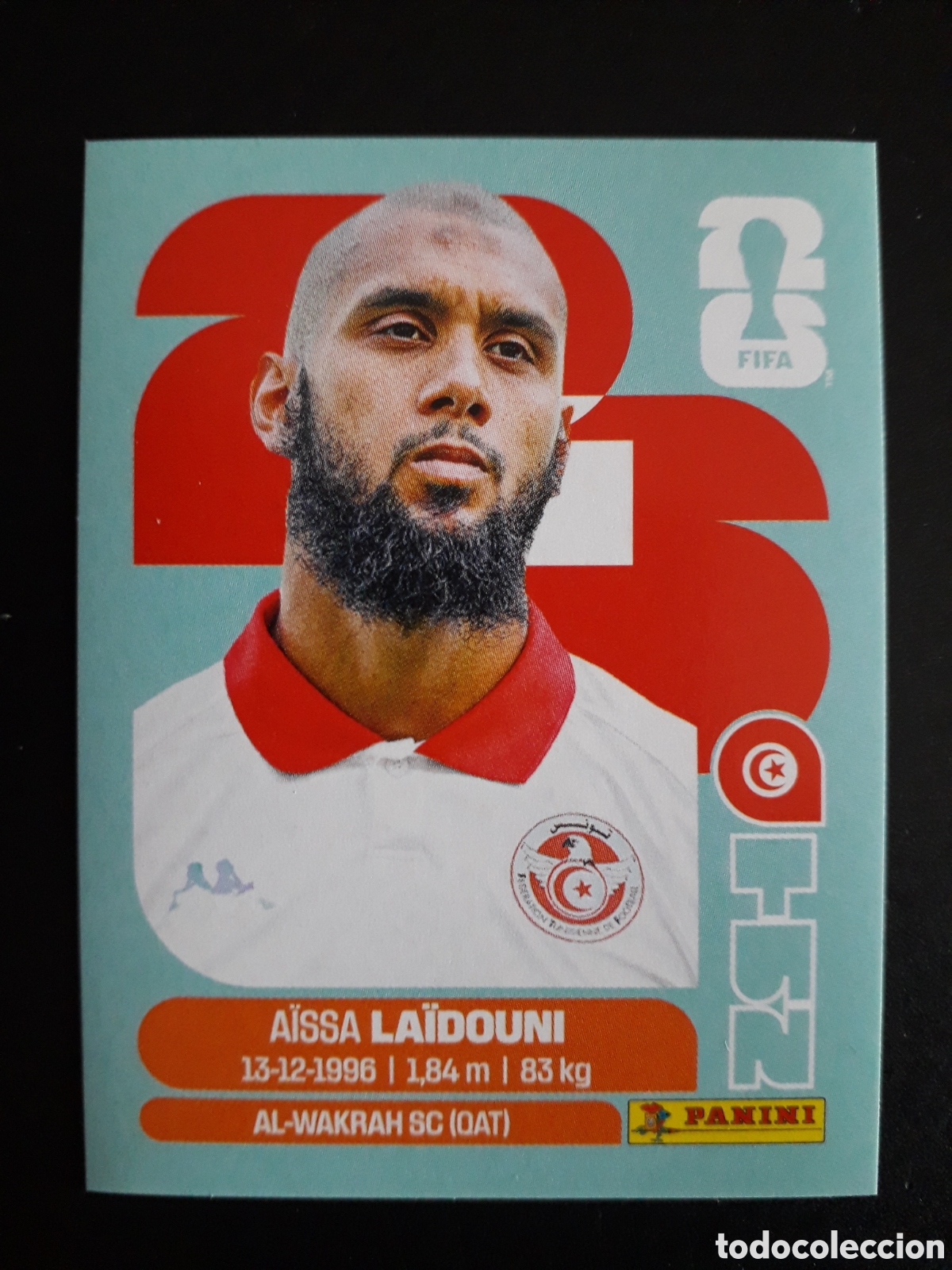 Cromos de F&uacute;tbol: LA&Iuml;DOUNI T&Uacute;NEZ TUN 10 MUNDIAL F&Uacute;TBOL 2026 FIFA WORLD CUP PANINI SIN PEGAR PEDIDO M&Iacute;NIMO 3&euro;