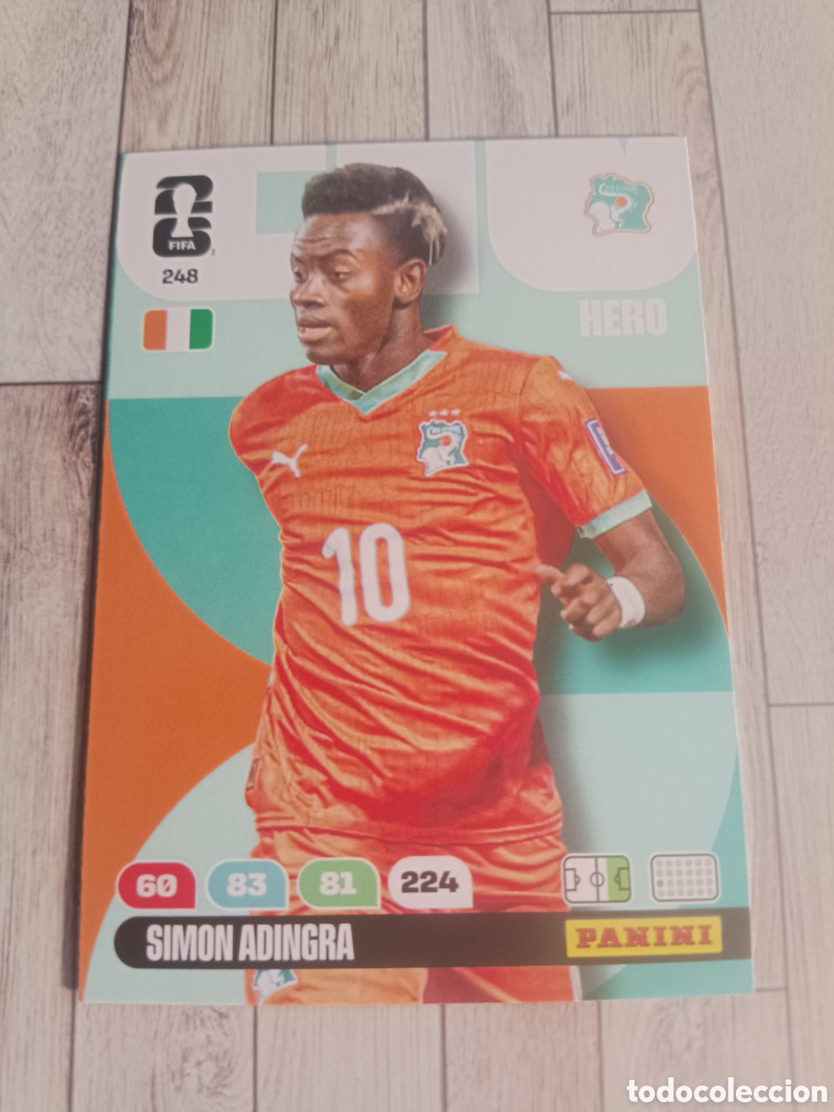 Cromos de F&uacute;tbol: 248 SIMON ADINGRA COSTA DE MARFIL HERO ADRENALYN XL MUNDIAL FIFA WORLD CUP 2026 PANINI