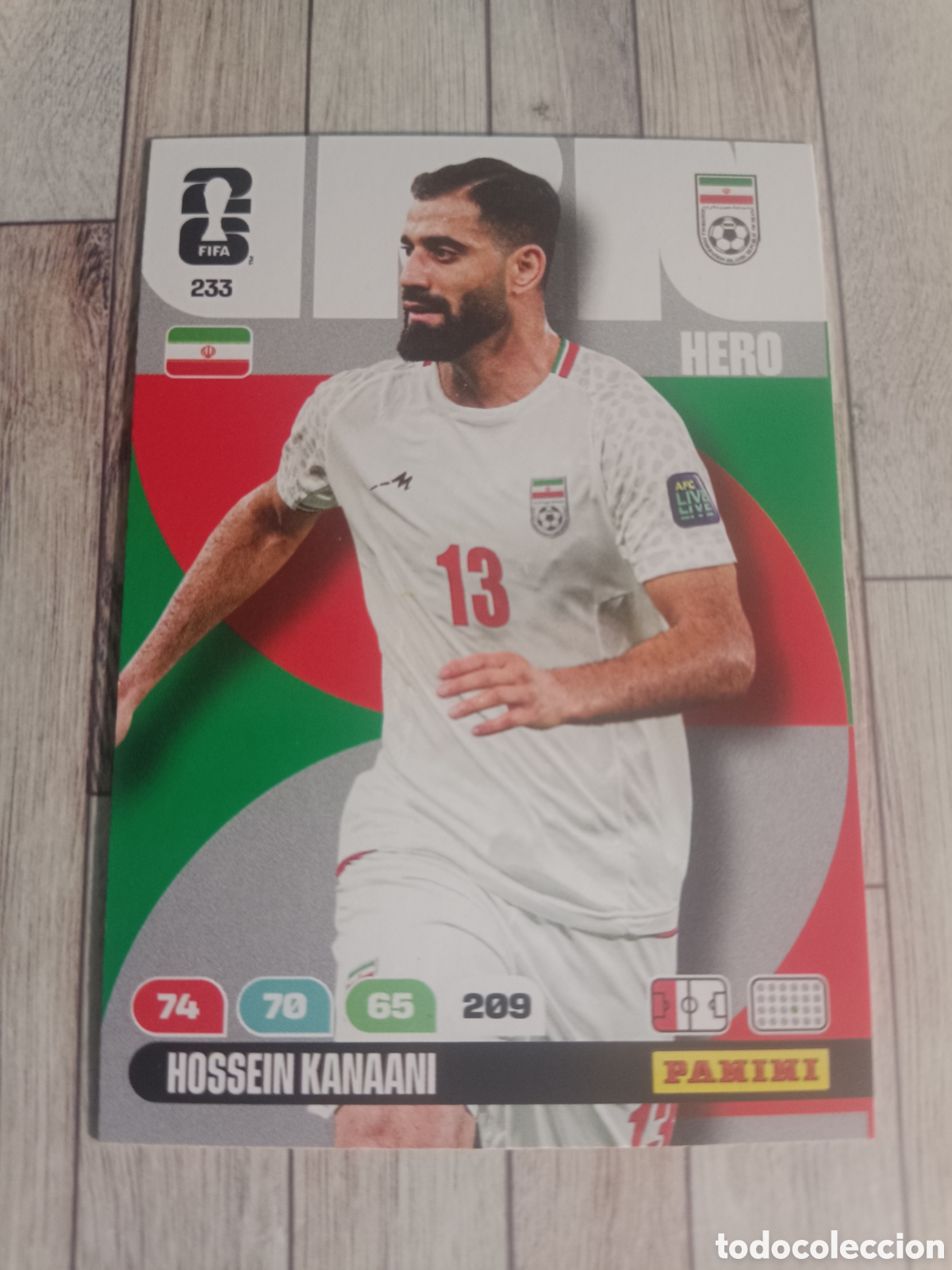 Cromos de F&uacute;tbol: 233 HOSSEIN KANAANI IRAN HERO ADRENALYN XL MUNDIAL FIFA WORLD CUP 2026 PANINI