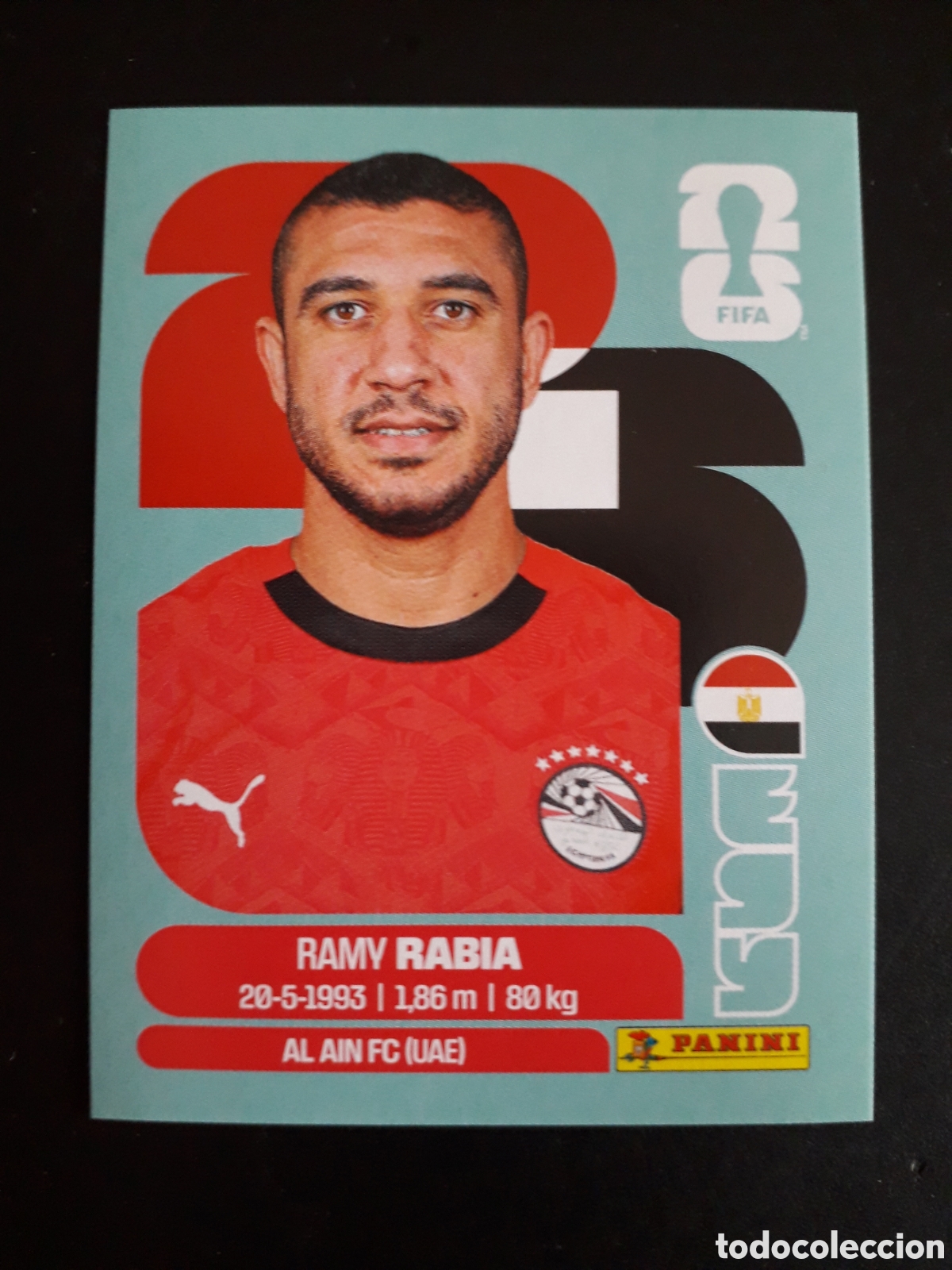 Cromos de F&uacute;tbol: RABIA EGIPTO EGY 7 MUNDIAL F&Uacute;TBOL 2026 FIFA WORLD CUP PANINI SIN PEGAR PEDIDO M&Iacute;NIMO 3&euro;
