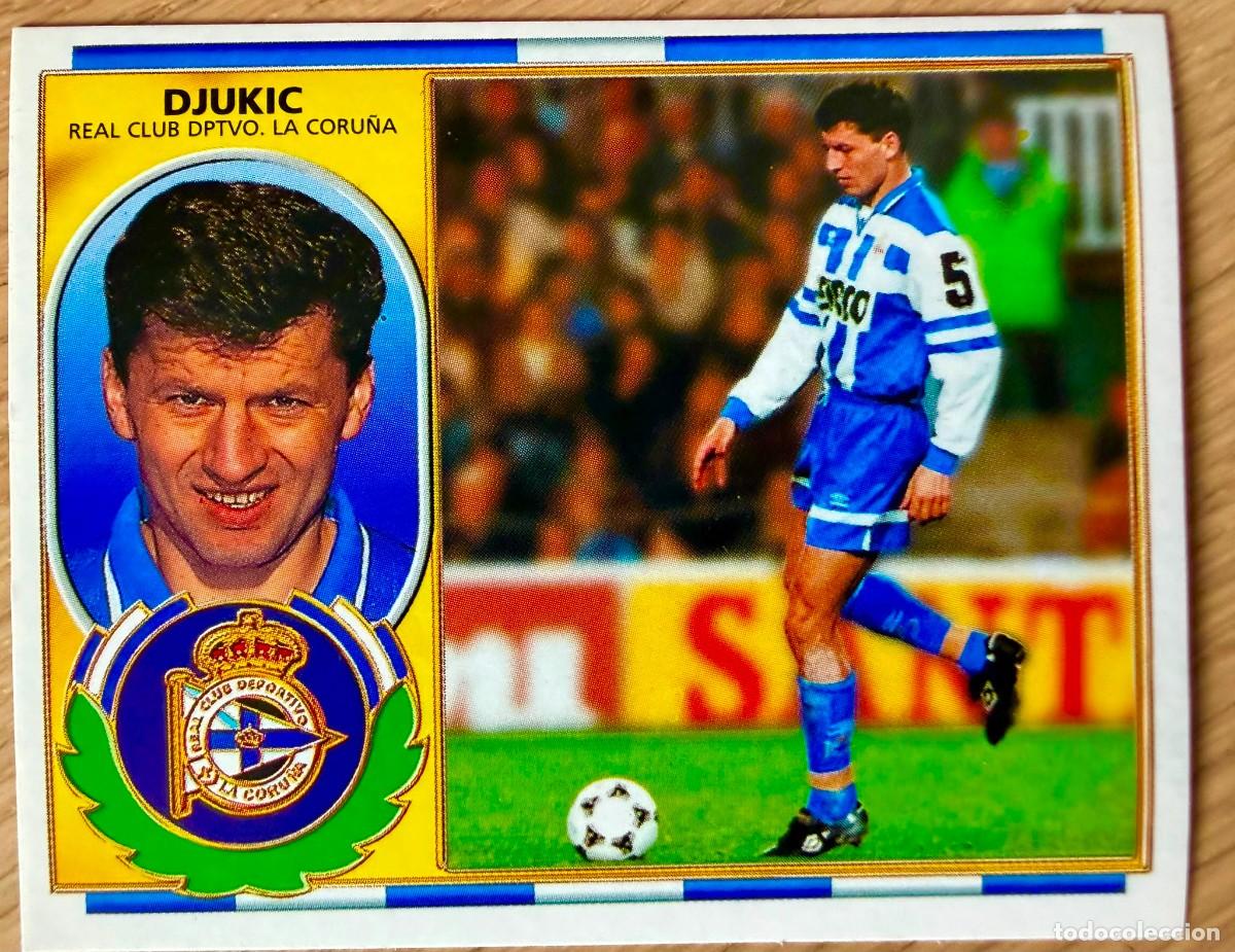 Cromos de F&uacute;tbol: DJUKIC DEPORTIVO CORU&Ntilde;A 96 97 1996 1997 LIGA EDICIONES ESTE SIN PEGAR STICKER